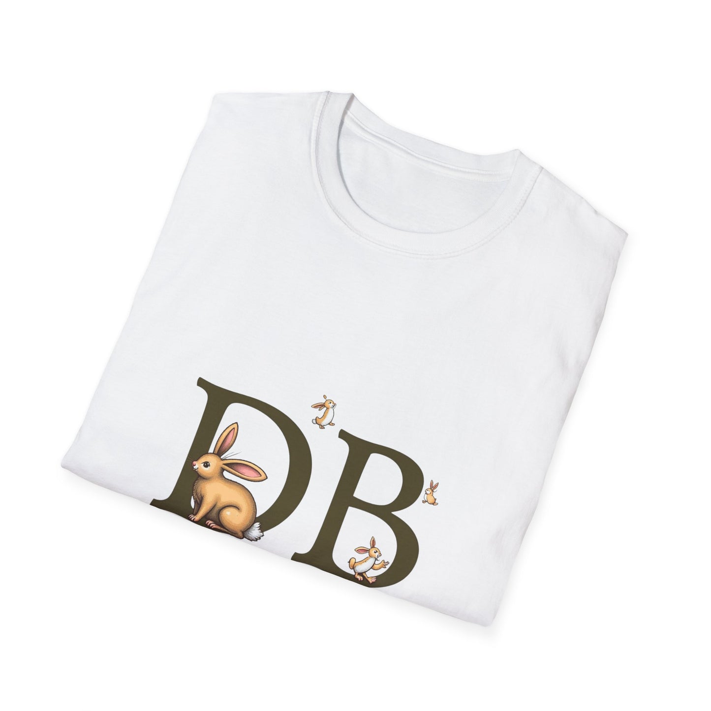 Dust Bunny Unisex Softstyle T-Shirt – Cute Animal Graphic Tee for Animal Lovers