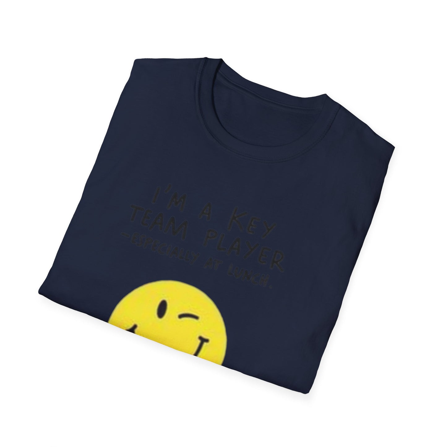 Humorous Unisex Softstyle T-Shirt - "I'm a Key Team Player"