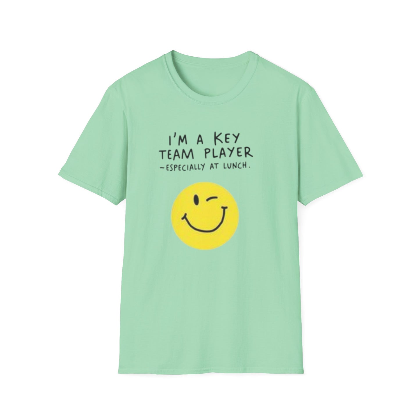 Humorous Unisex Softstyle T-Shirt - "I'm a Key Team Player"