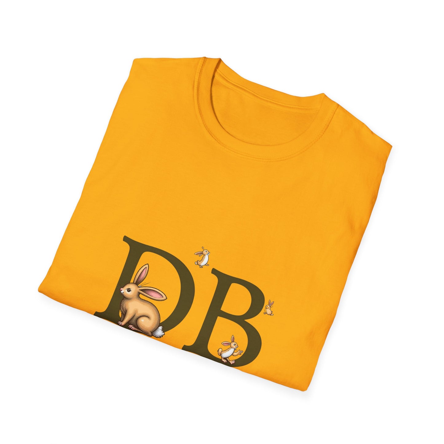 Dust Bunny Unisex Softstyle T-Shirt – Cute Animal Graphic Tee for Animal Lovers