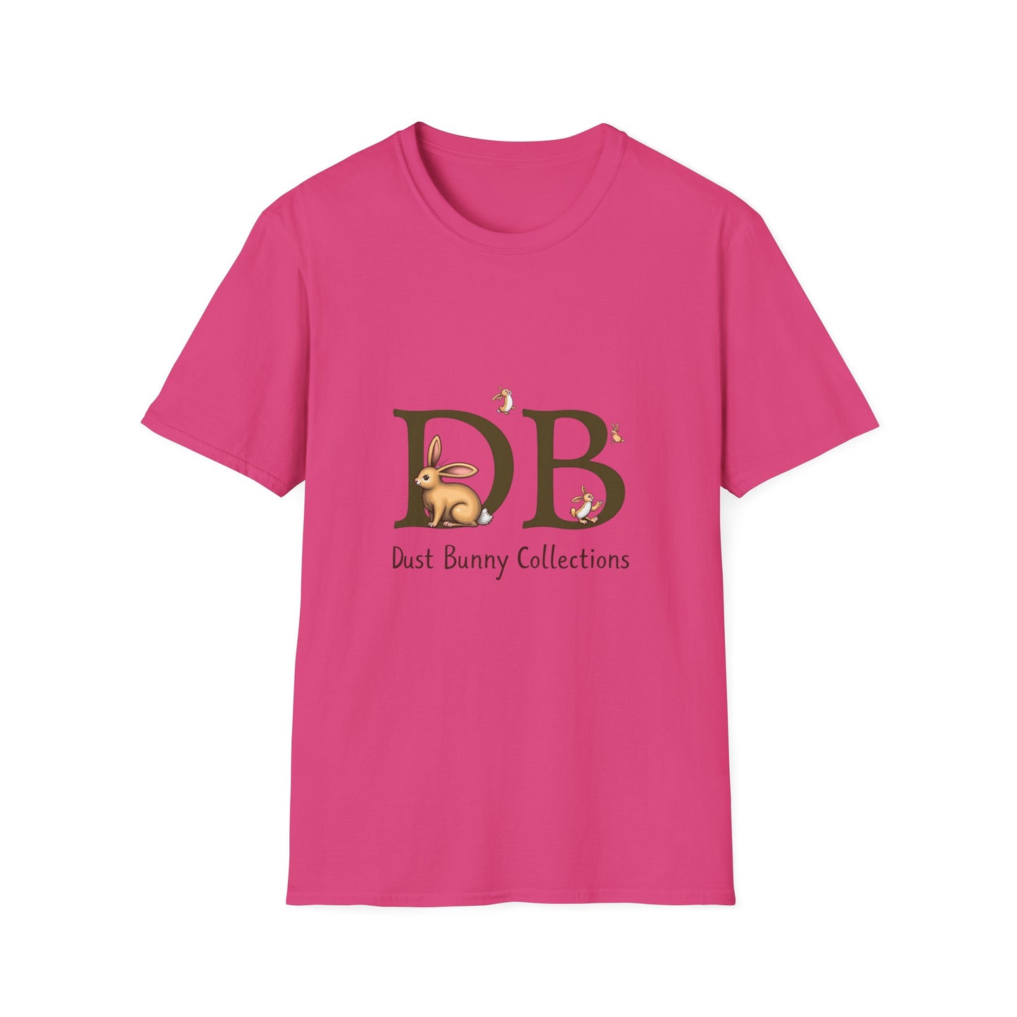 Dust Bunny Unisex Softstyle T-Shirt – Cute Animal Graphic Tee for Animal Lovers
