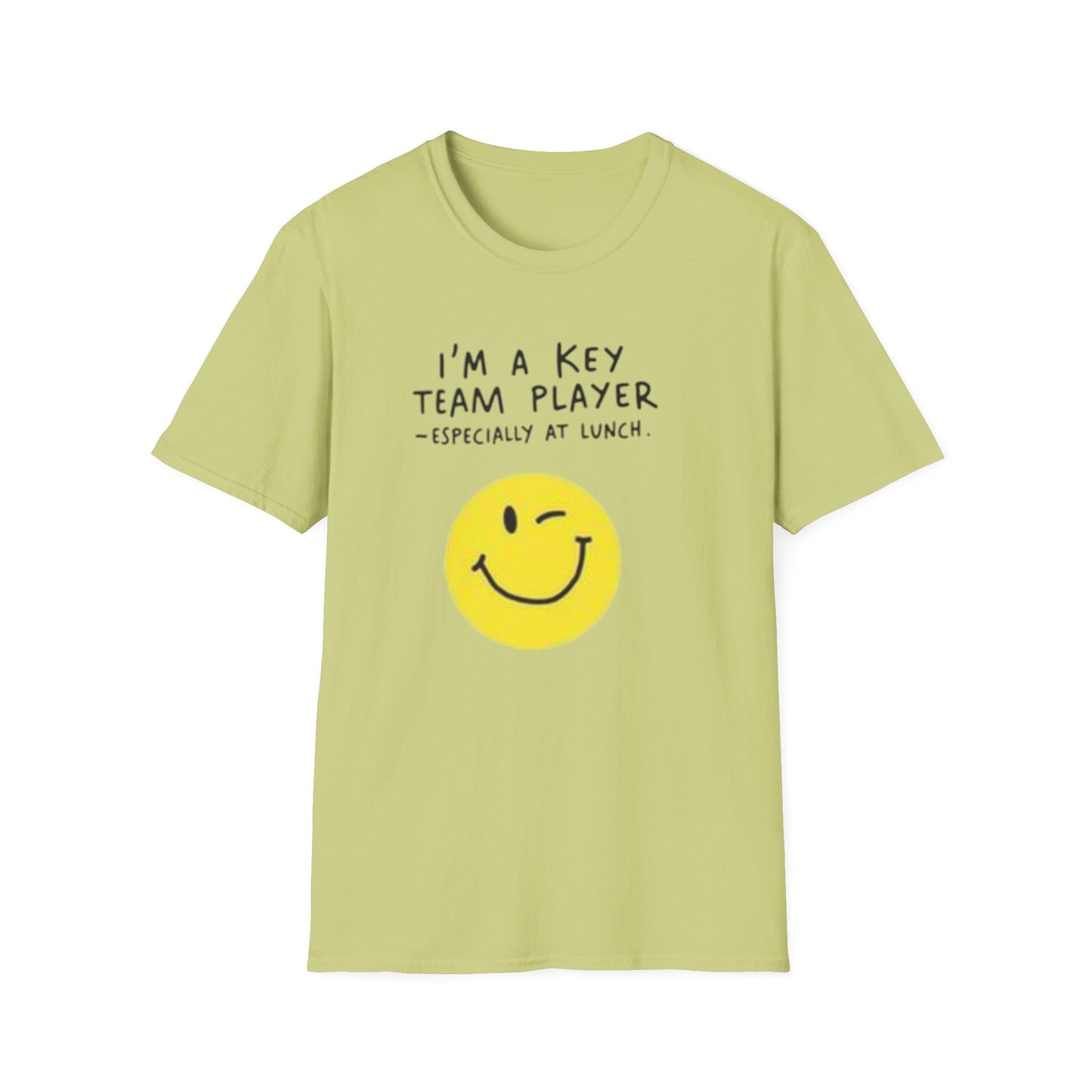 Humorous Unisex Softstyle T-Shirt - "I'm a Key Team Player"