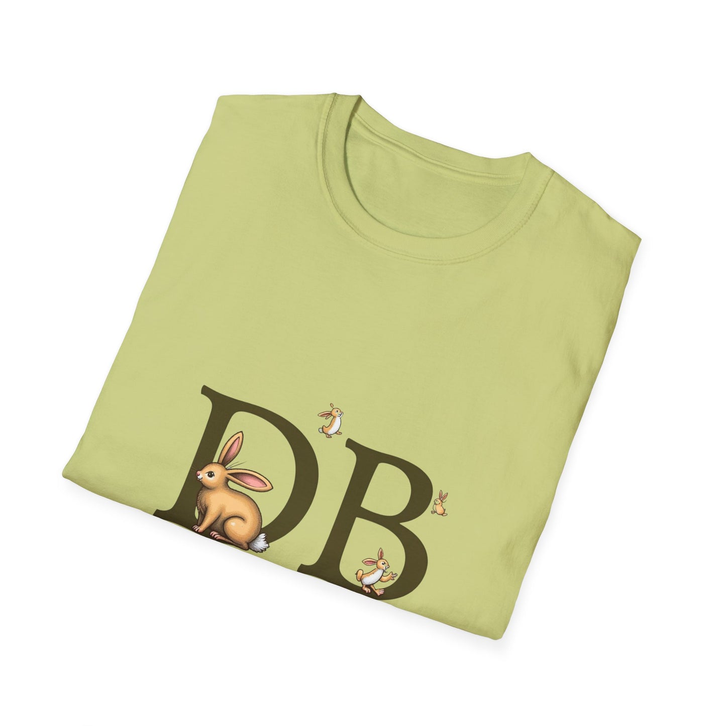 Dust Bunny Unisex Softstyle T-Shirt – Cute Animal Graphic Tee for Animal Lovers