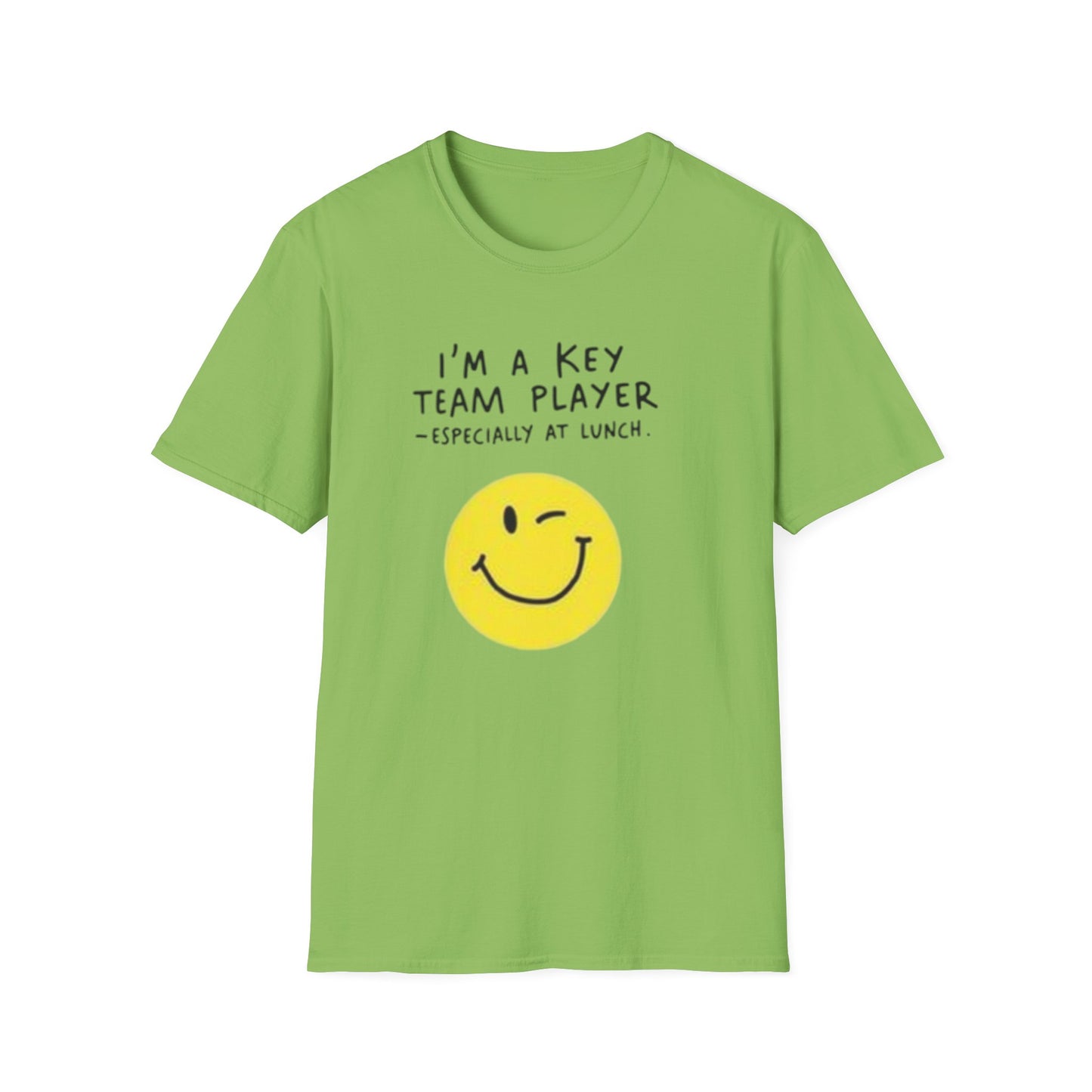 Humorous Unisex Softstyle T-Shirt - "I'm a Key Team Player"