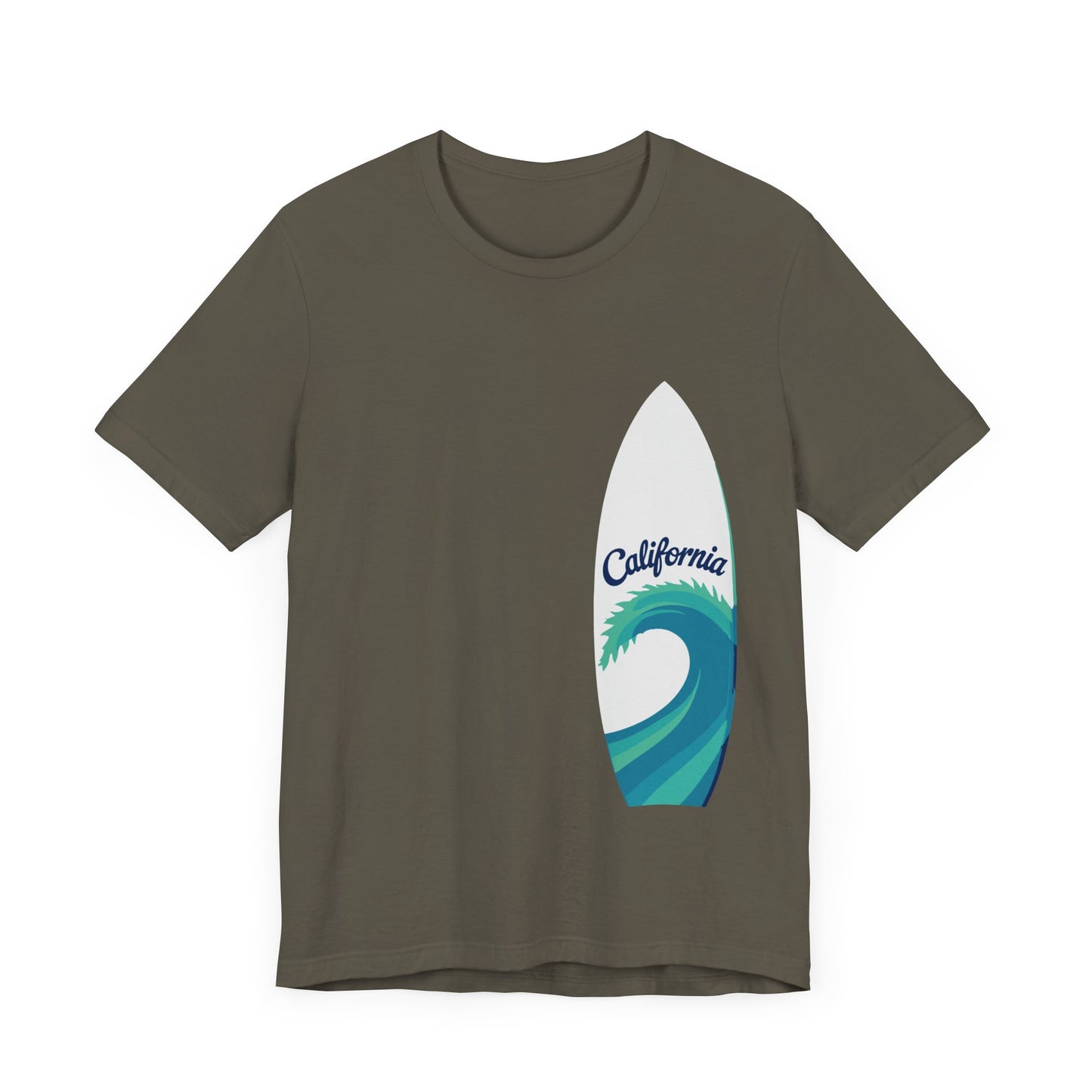 Surfboard Wave Unisex T-Shirt - California Minimalist Design