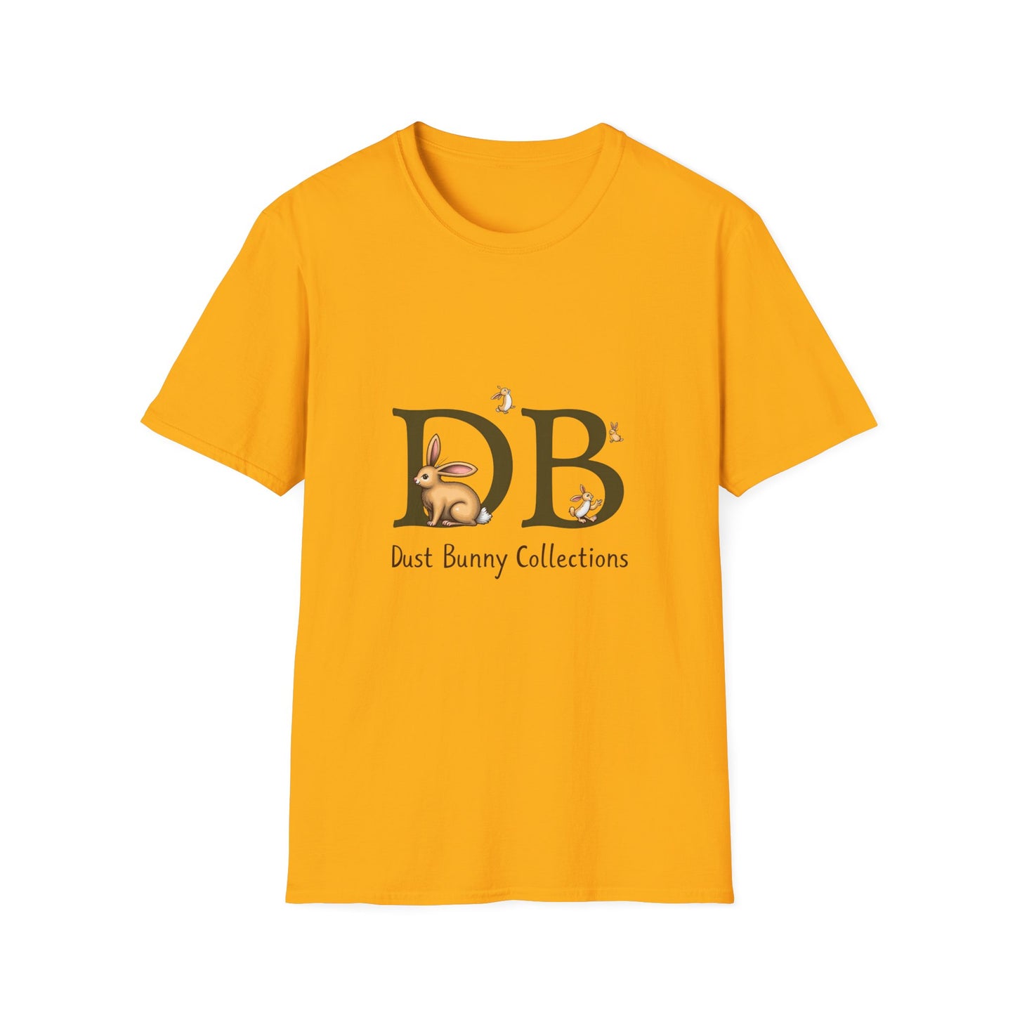 Dust Bunny Unisex Softstyle T-Shirt – Cute Animal Graphic Tee for Animal Lovers