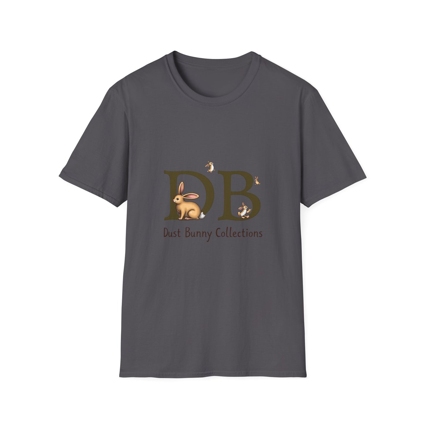 Dust Bunny Unisex Softstyle T-Shirt – Cute Animal Graphic Tee for Animal Lovers
