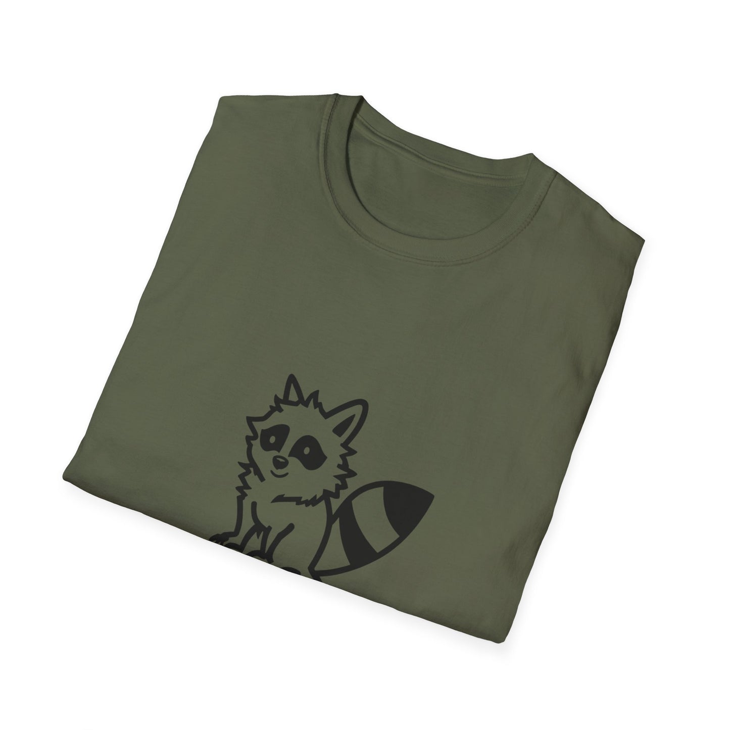 Cute Raccoon Quote T-Shirt - "I'm an Absolute Delight" Unisex Softstyle Tee