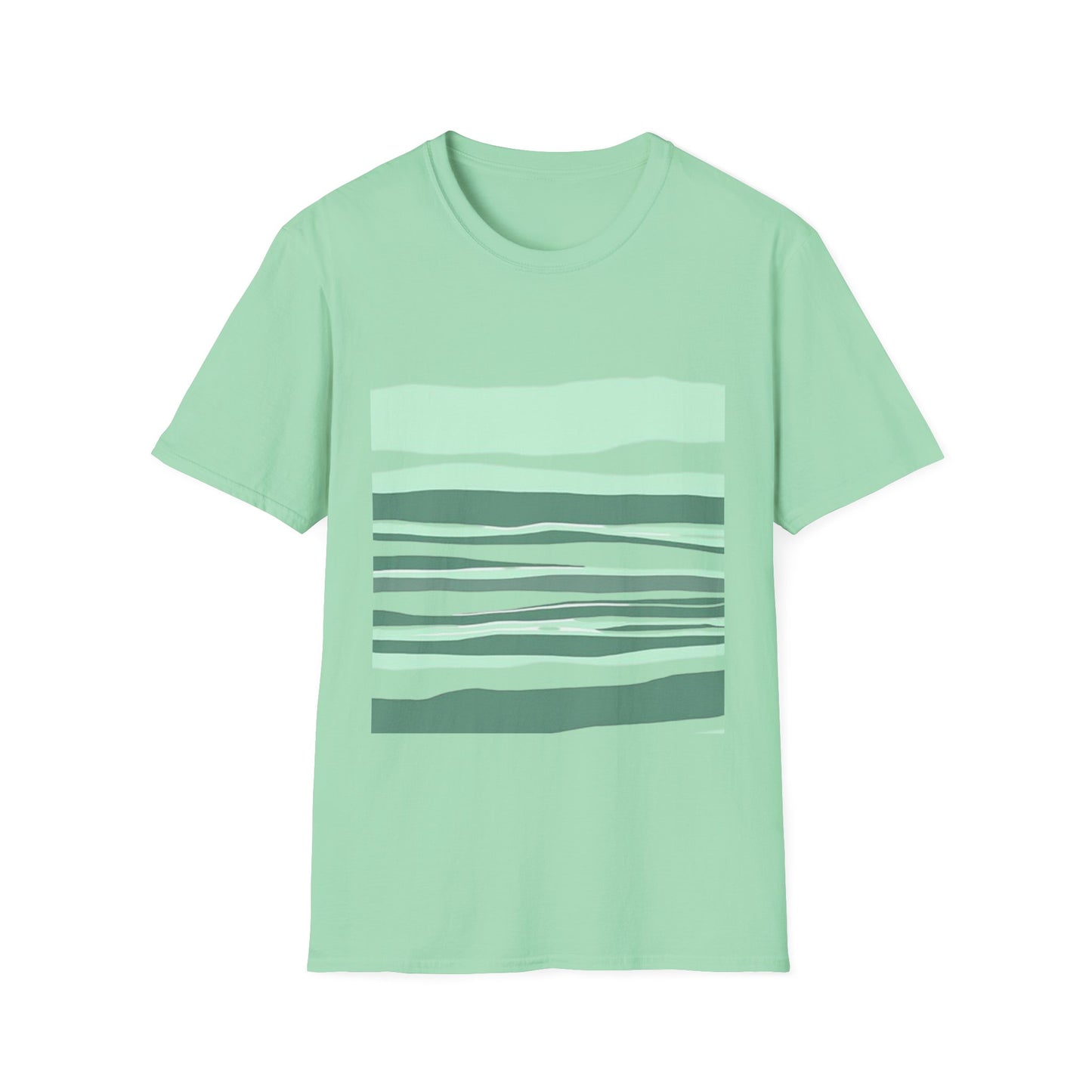 Minimalist Striped Unisex Softstyle T-Shirt – Casual Comfort for Everyday Wear