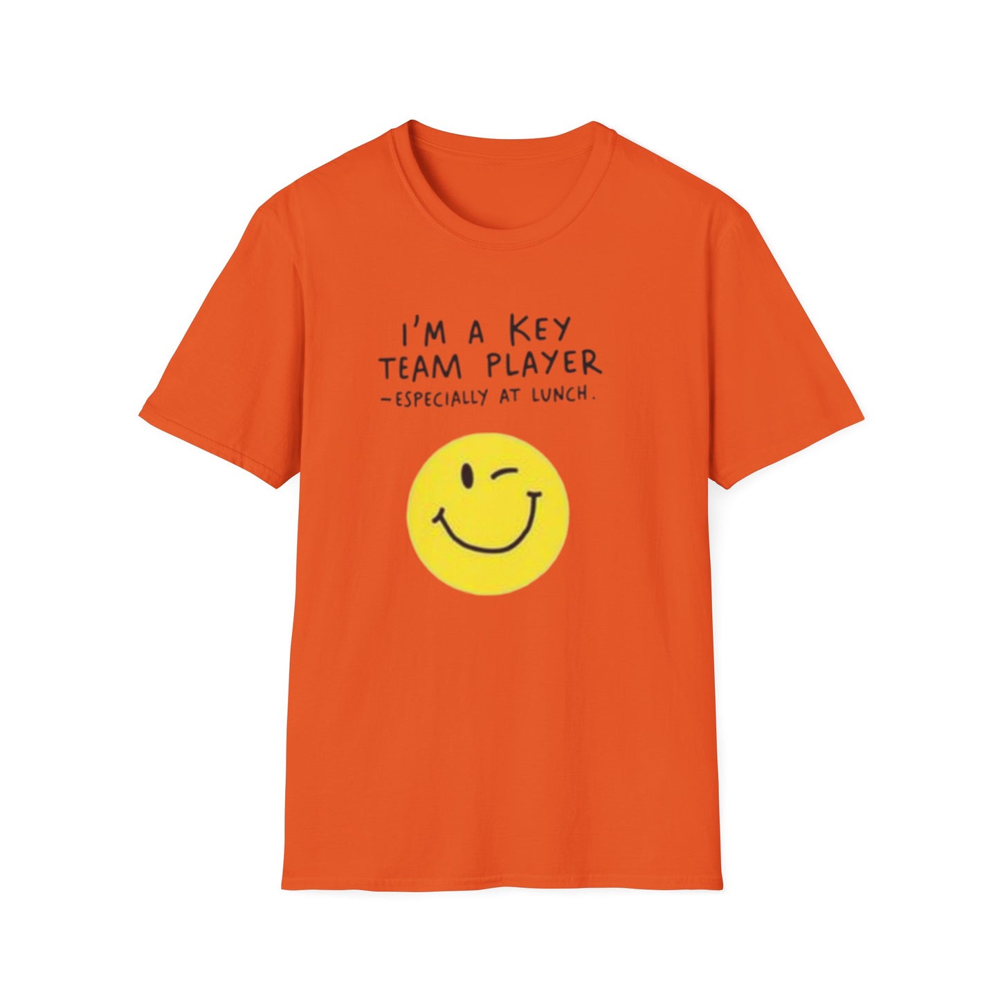 Humorous Unisex Softstyle T-Shirt - "I'm a Key Team Player"