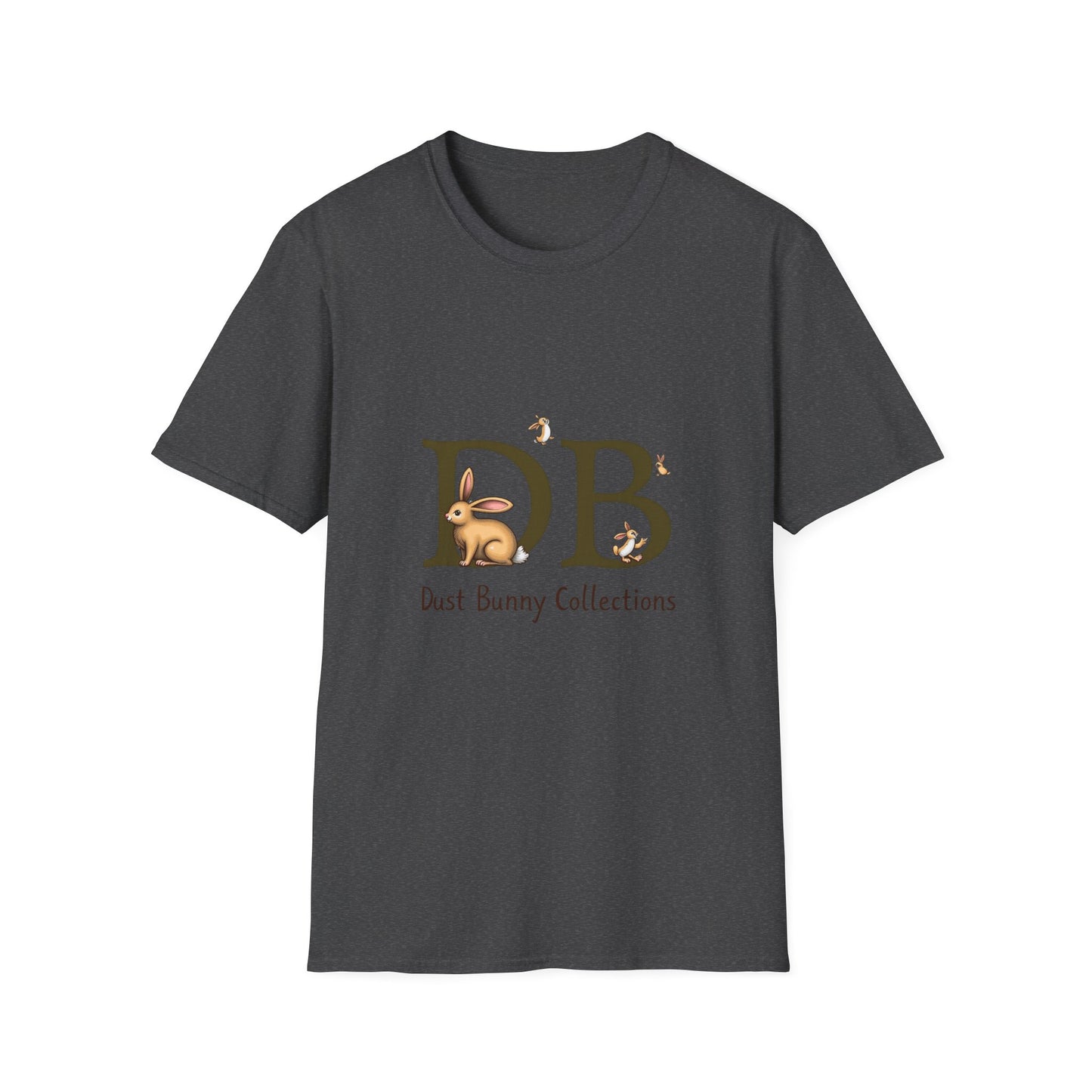 Dust Bunny Unisex Softstyle T-Shirt – Cute Animal Graphic Tee for Animal Lovers