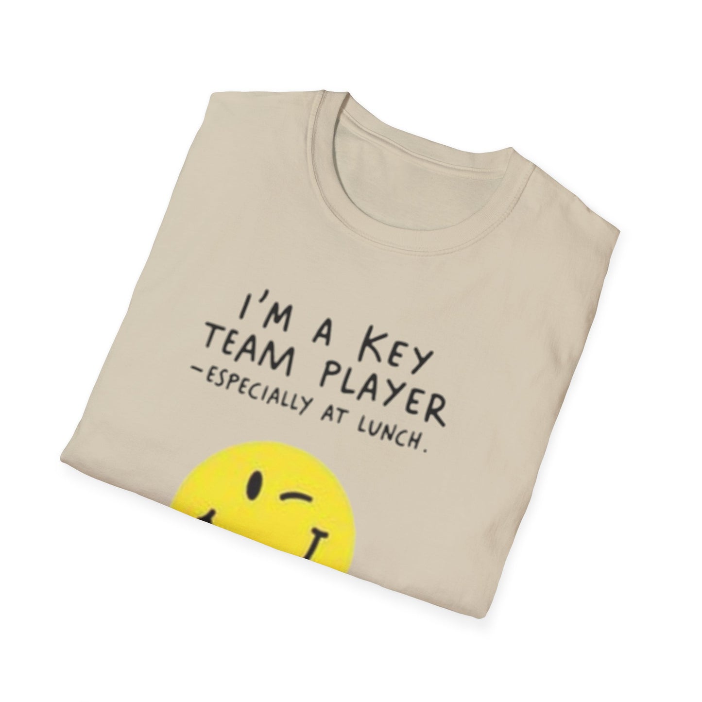 Humorous Unisex Softstyle T-Shirt - "I'm a Key Team Player"