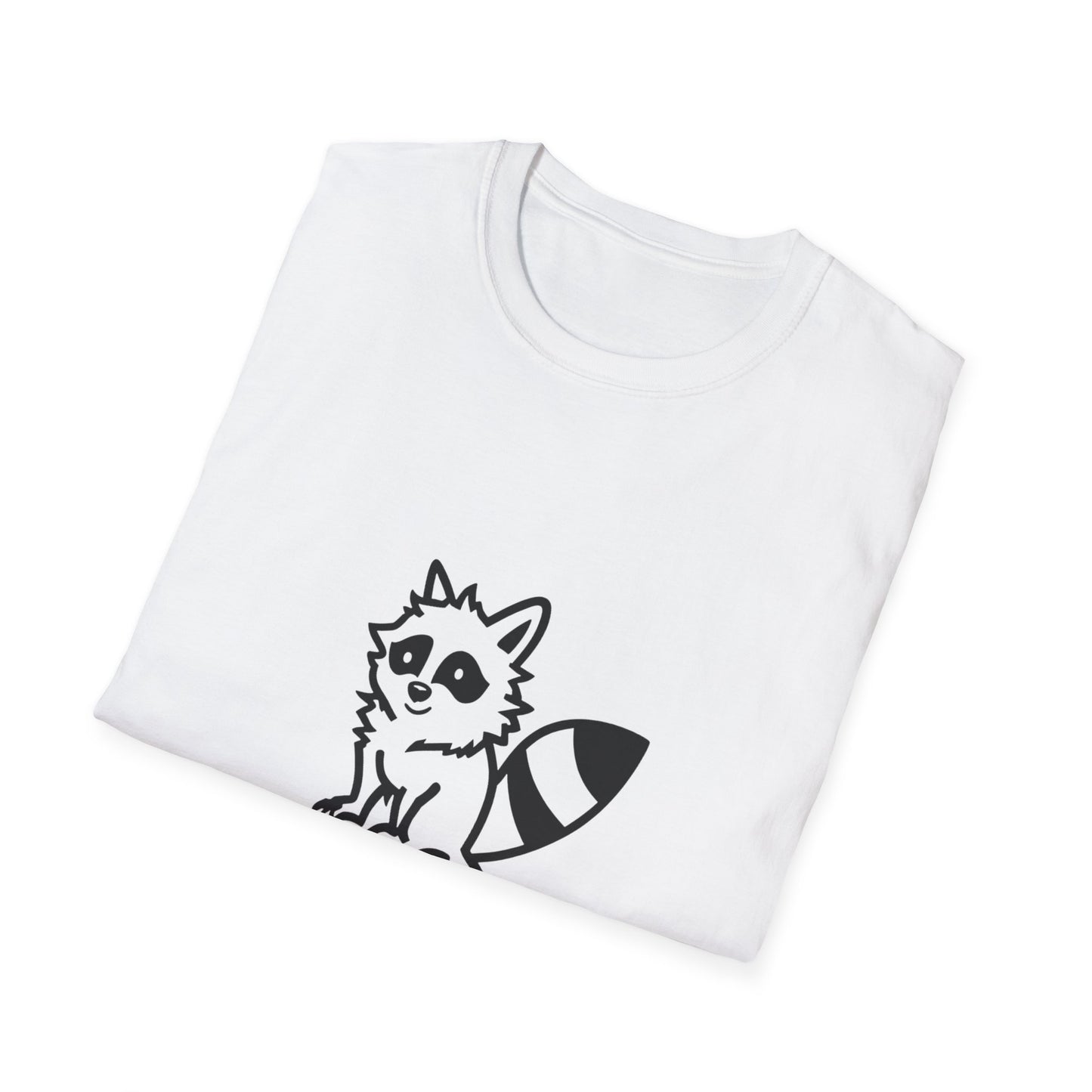 Cute Raccoon Quote T-Shirt - "I'm an Absolute Delight" Unisex Softstyle Tee