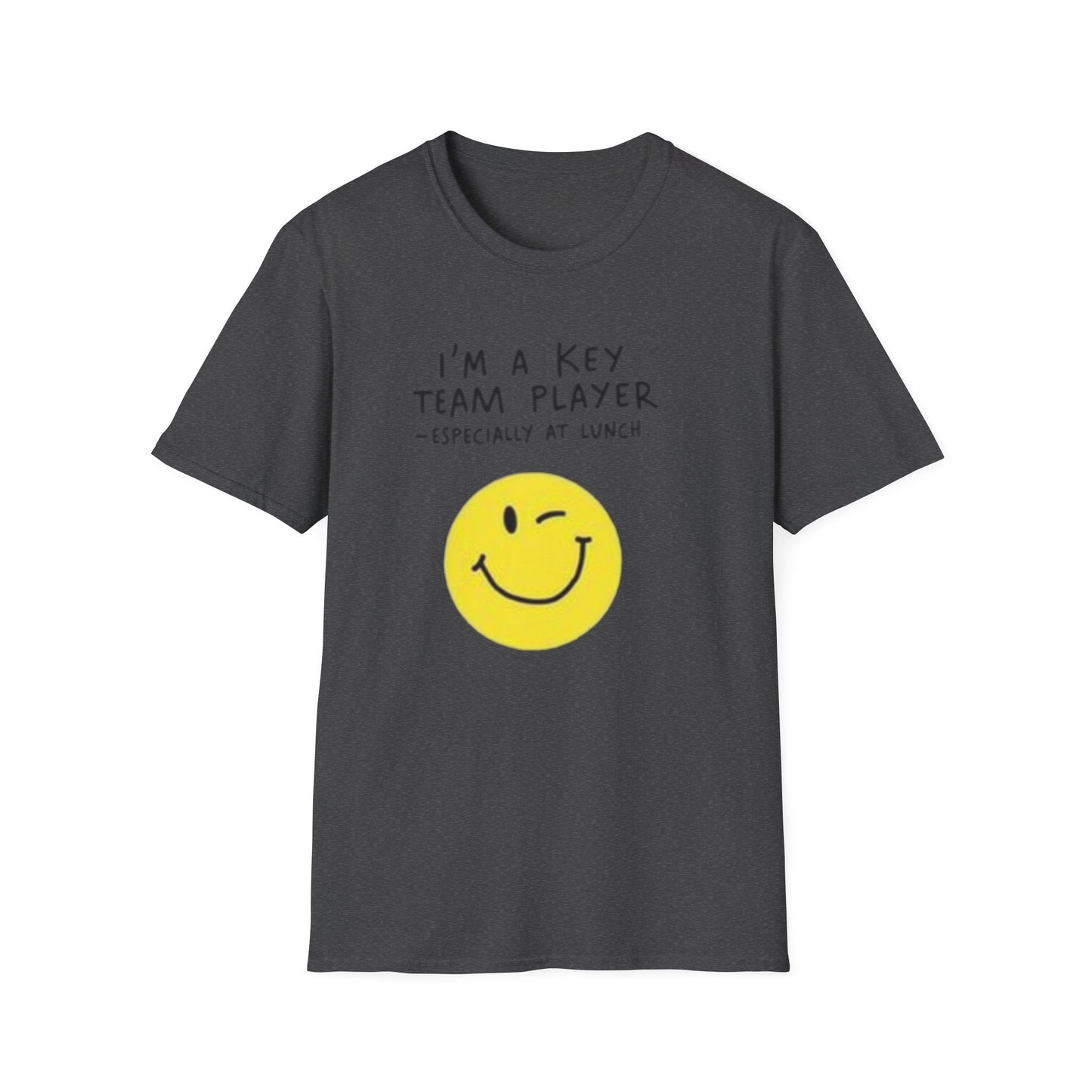 Humorous Unisex Softstyle T-Shirt - "I'm a Key Team Player"