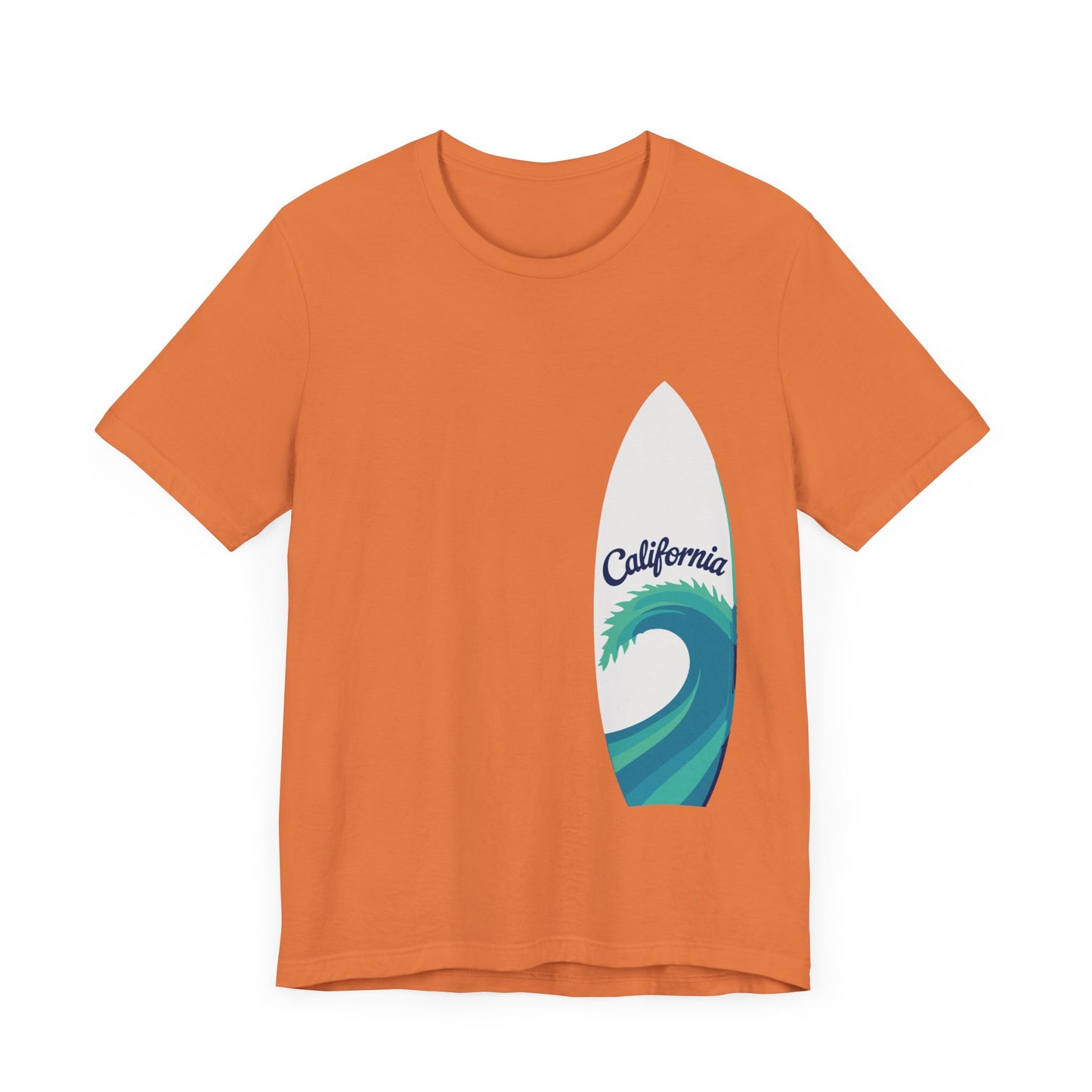 Surfboard Wave Unisex T-Shirt - California Minimalist Design