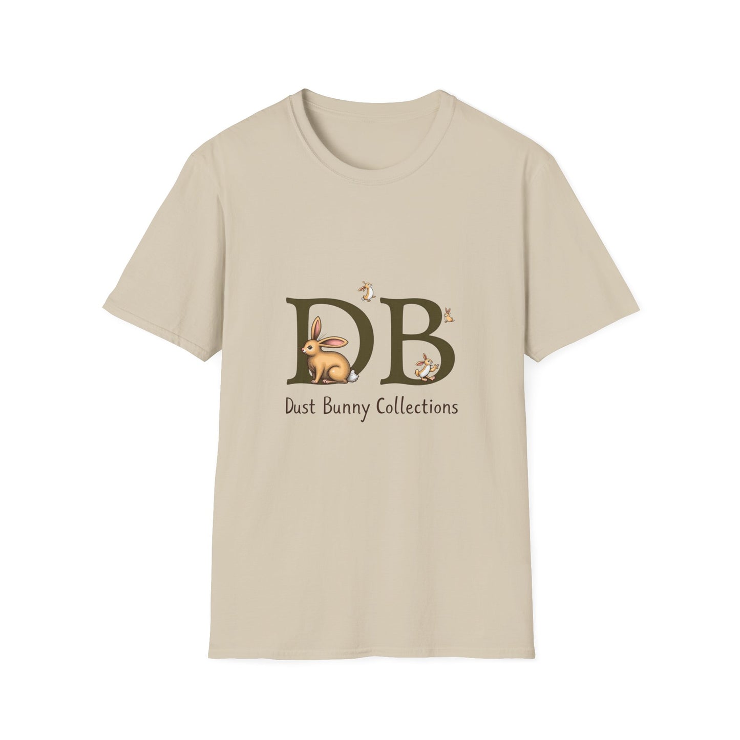 Dust Bunny Unisex Softstyle T-Shirt – Cute Animal Graphic Tee for Animal Lovers