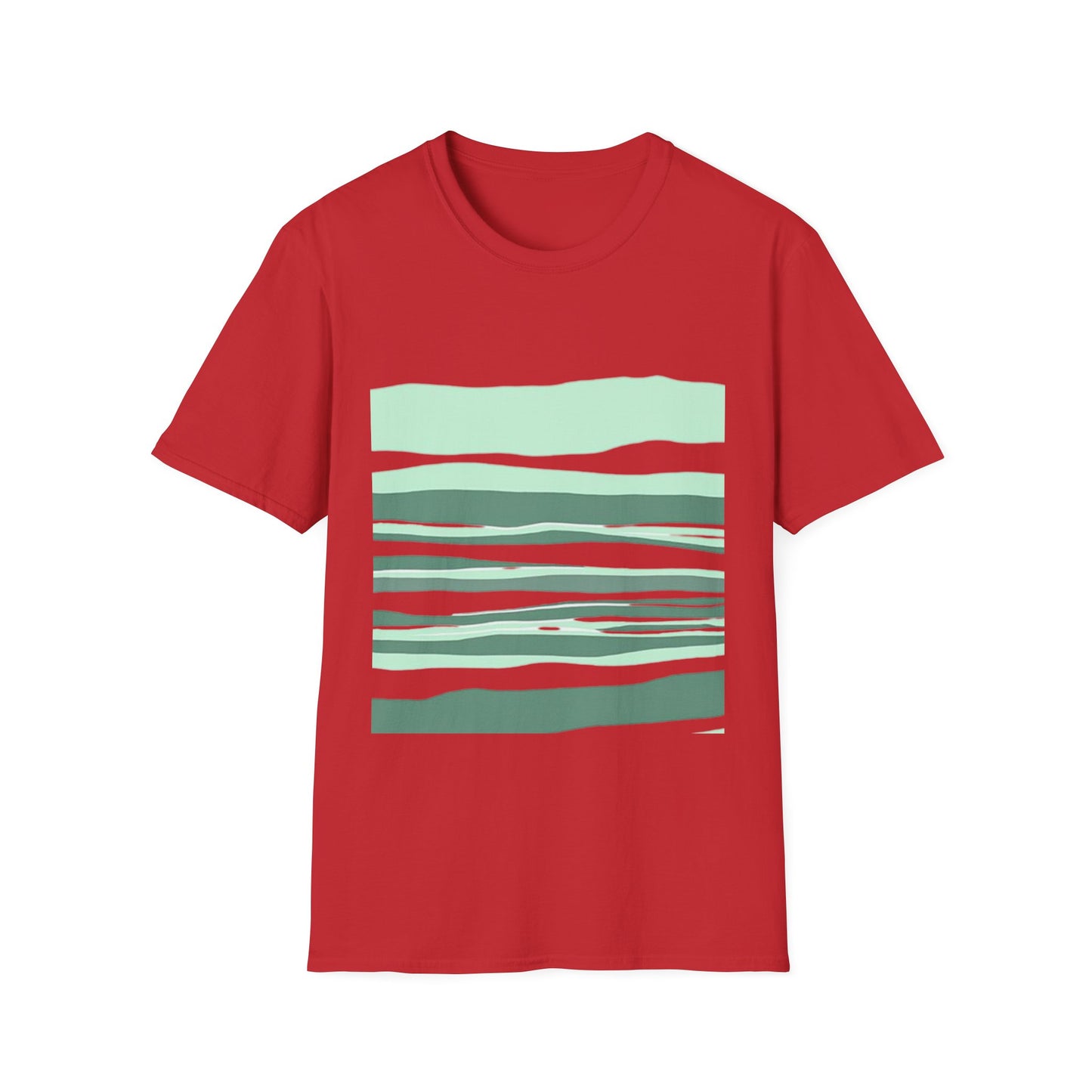 Minimalist Striped Unisex Softstyle T-Shirt – Casual Comfort for Everyday Wear