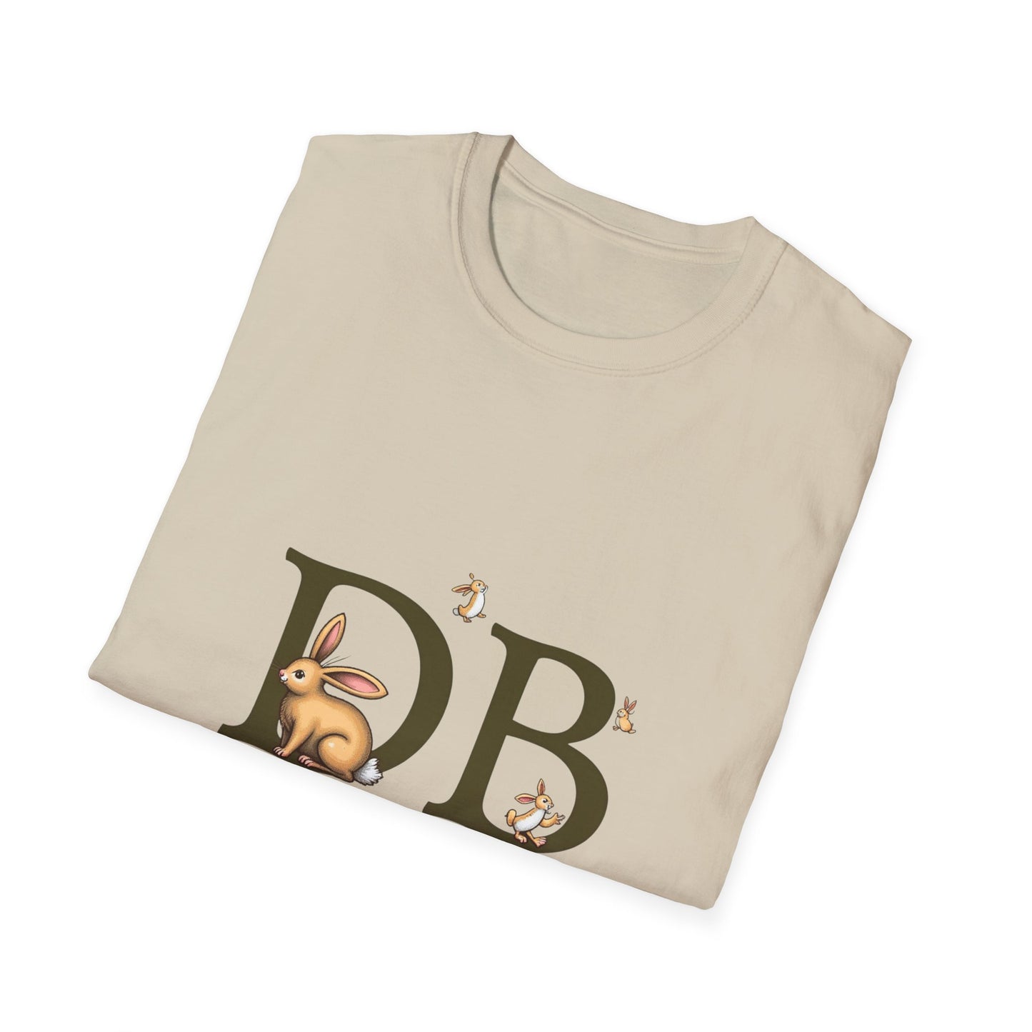 Dust Bunny Unisex Softstyle T-Shirt – Cute Animal Graphic Tee for Animal Lovers