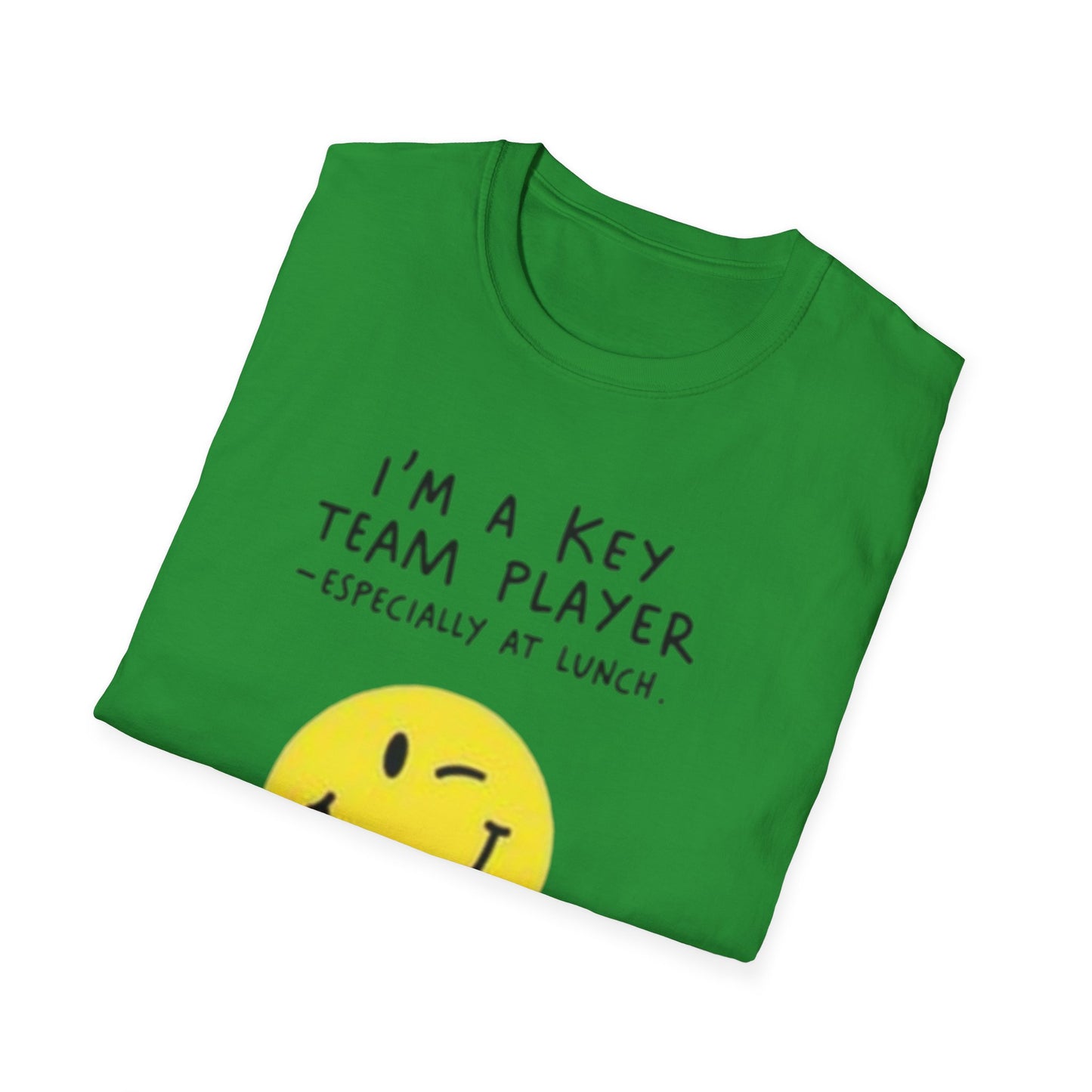 Humorous Unisex Softstyle T-Shirt - "I'm a Key Team Player"
