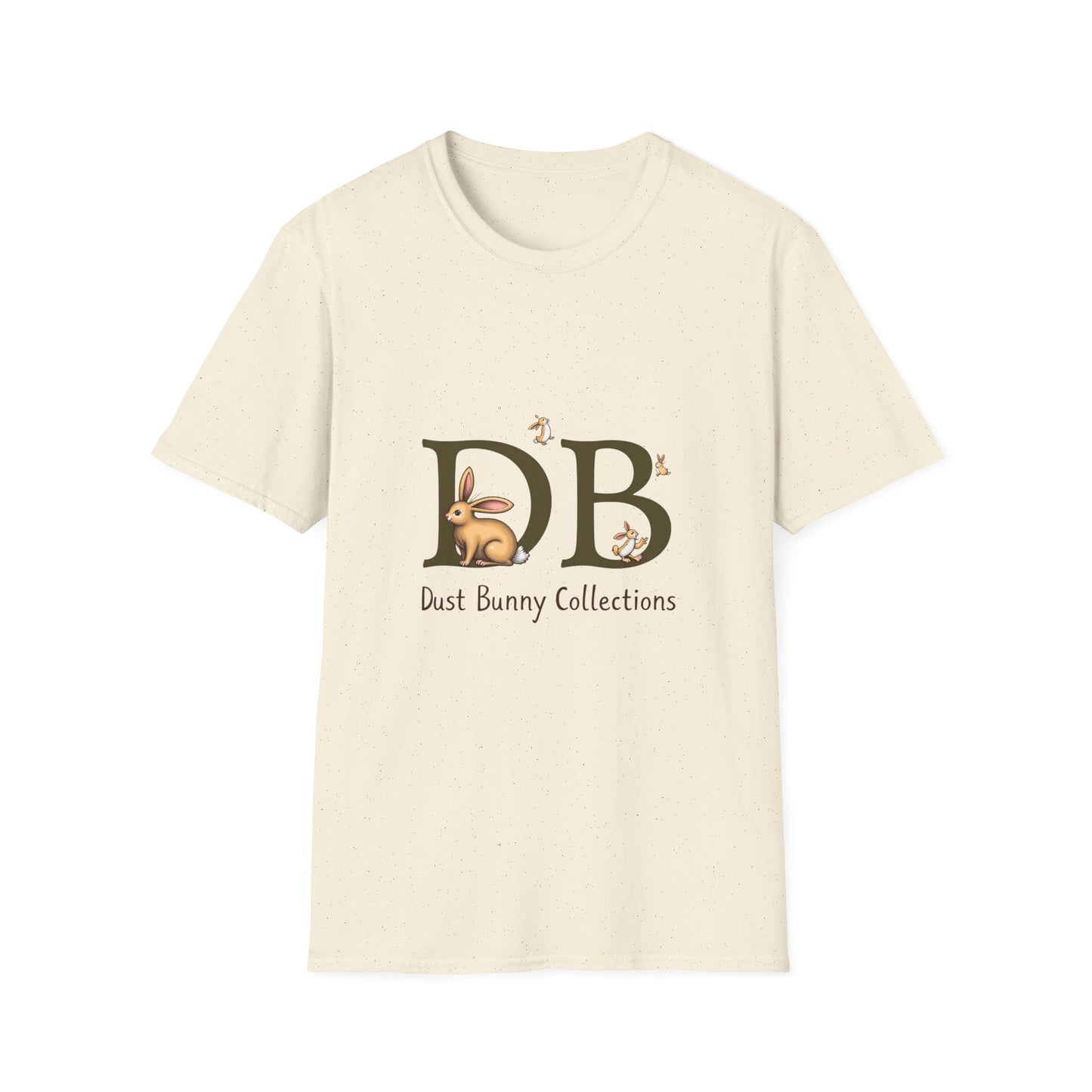Dust Bunny Unisex Softstyle T-Shirt – Cute Animal Graphic Tee for Animal Lovers