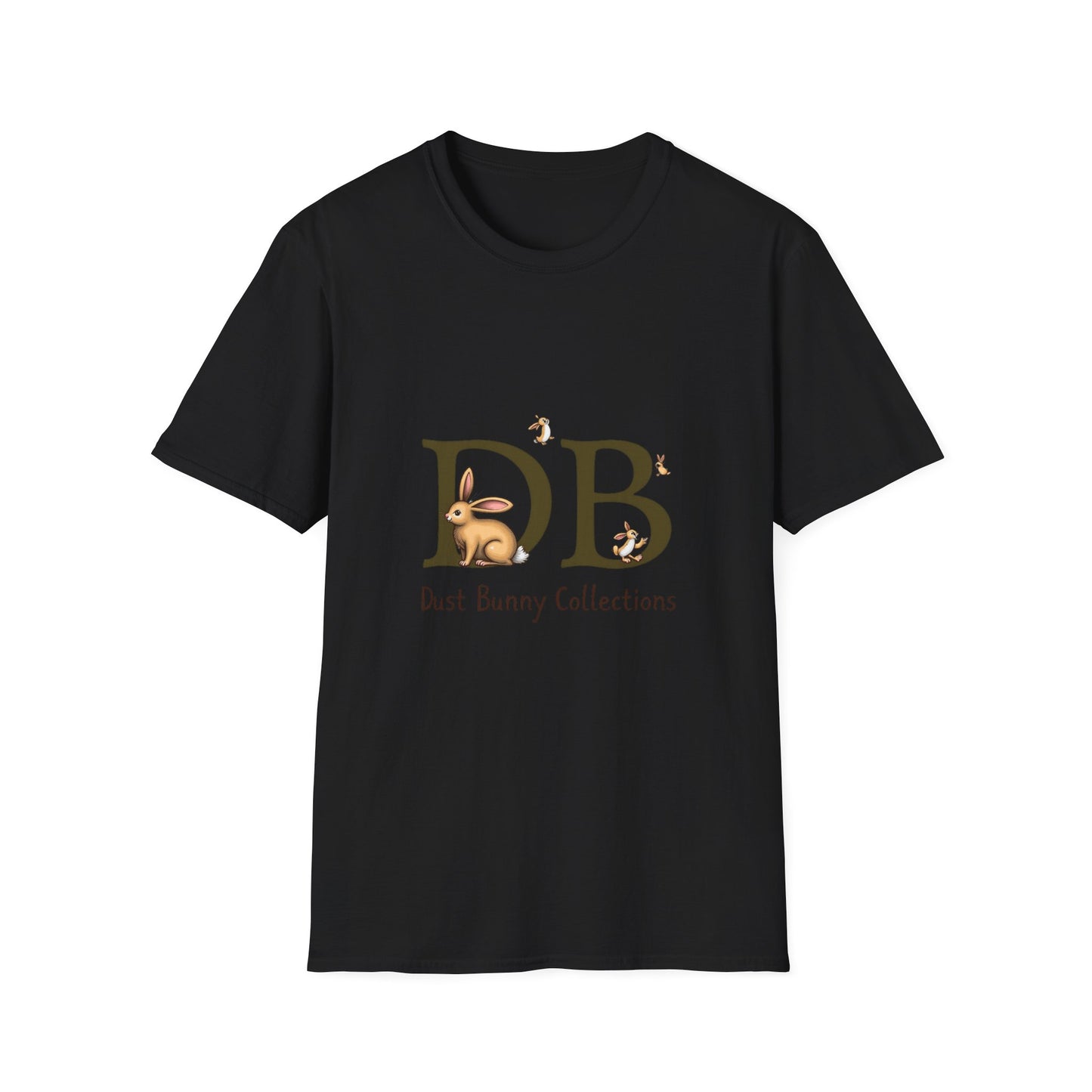 Dust Bunny Unisex Softstyle T-Shirt – Cute Animal Graphic Tee for Animal Lovers