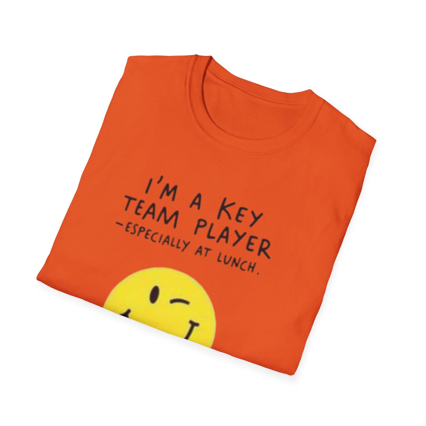 Humorous Unisex Softstyle T-Shirt - "I'm a Key Team Player"