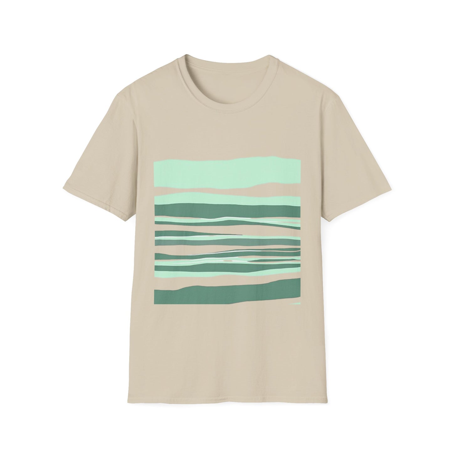 Minimalist Striped Unisex Softstyle T-Shirt – Casual Comfort for Everyday Wear