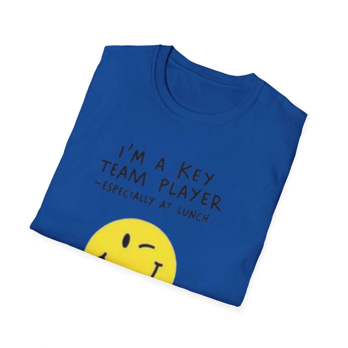Humorous Unisex Softstyle T-Shirt - "I'm a Key Team Player"