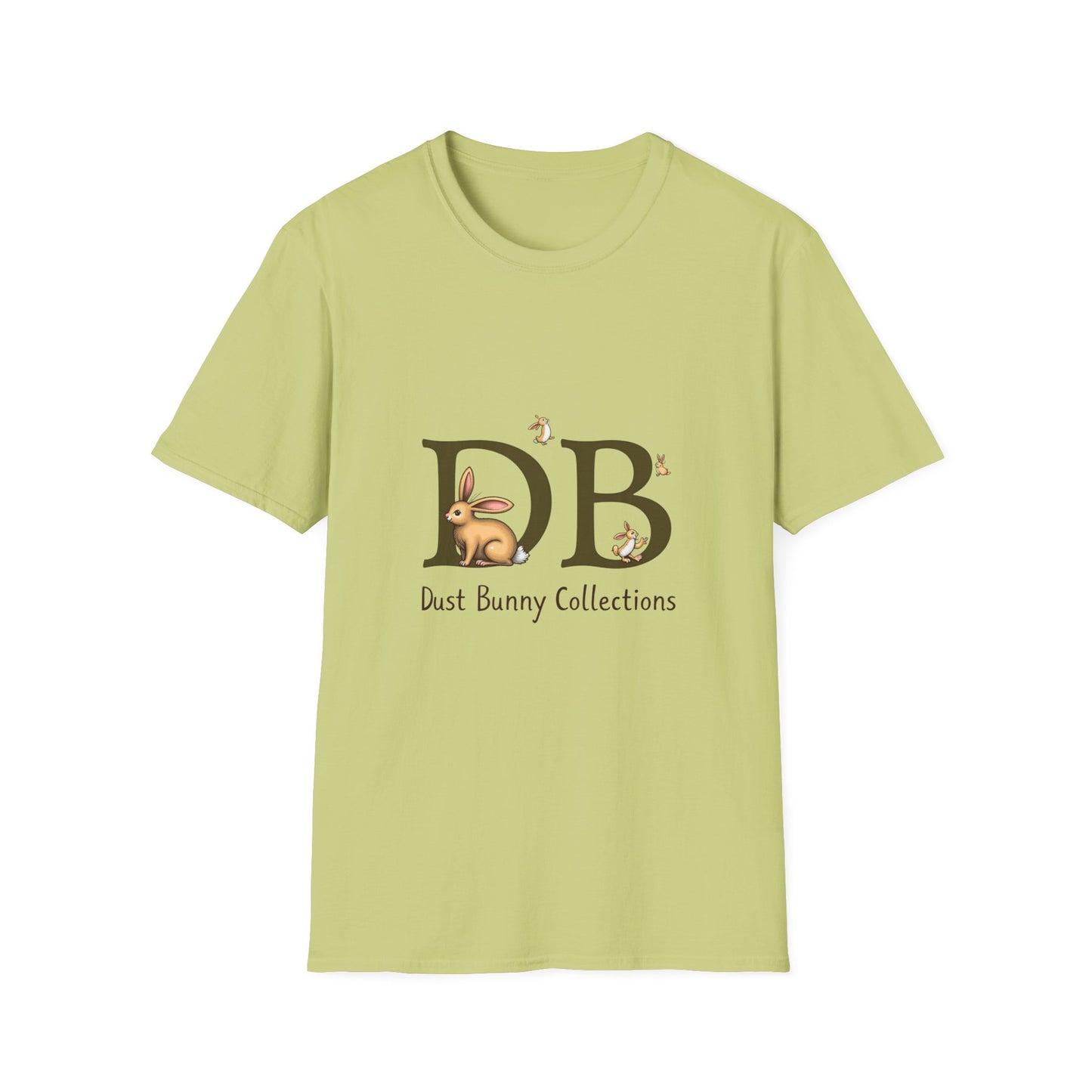 Dust Bunny Unisex Softstyle T-Shirt – Cute Animal Graphic Tee for Animal Lovers