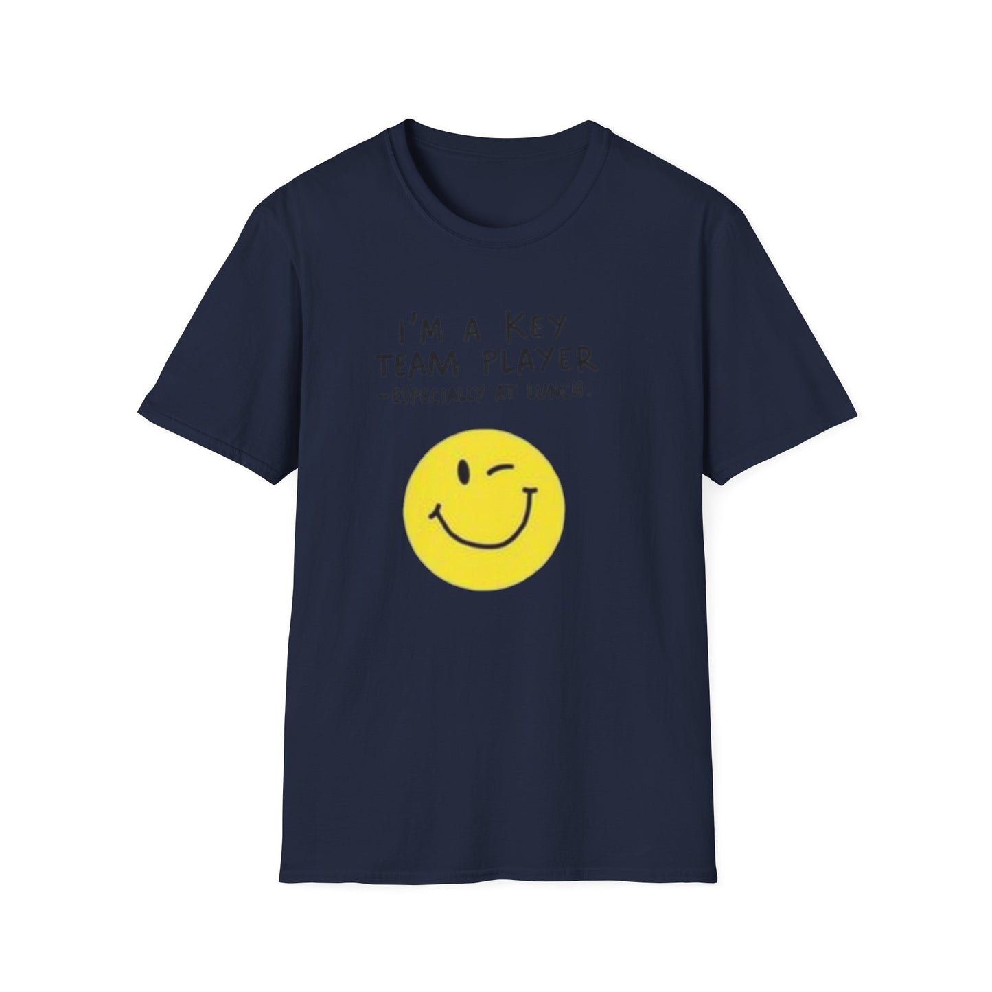 Humorous Unisex Softstyle T-Shirt - "I'm a Key Team Player"