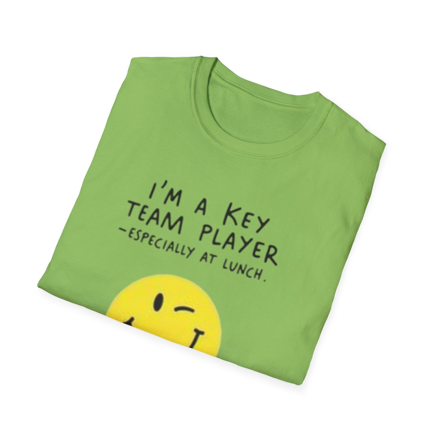 Humorous Unisex Softstyle T-Shirt - "I'm a Key Team Player"