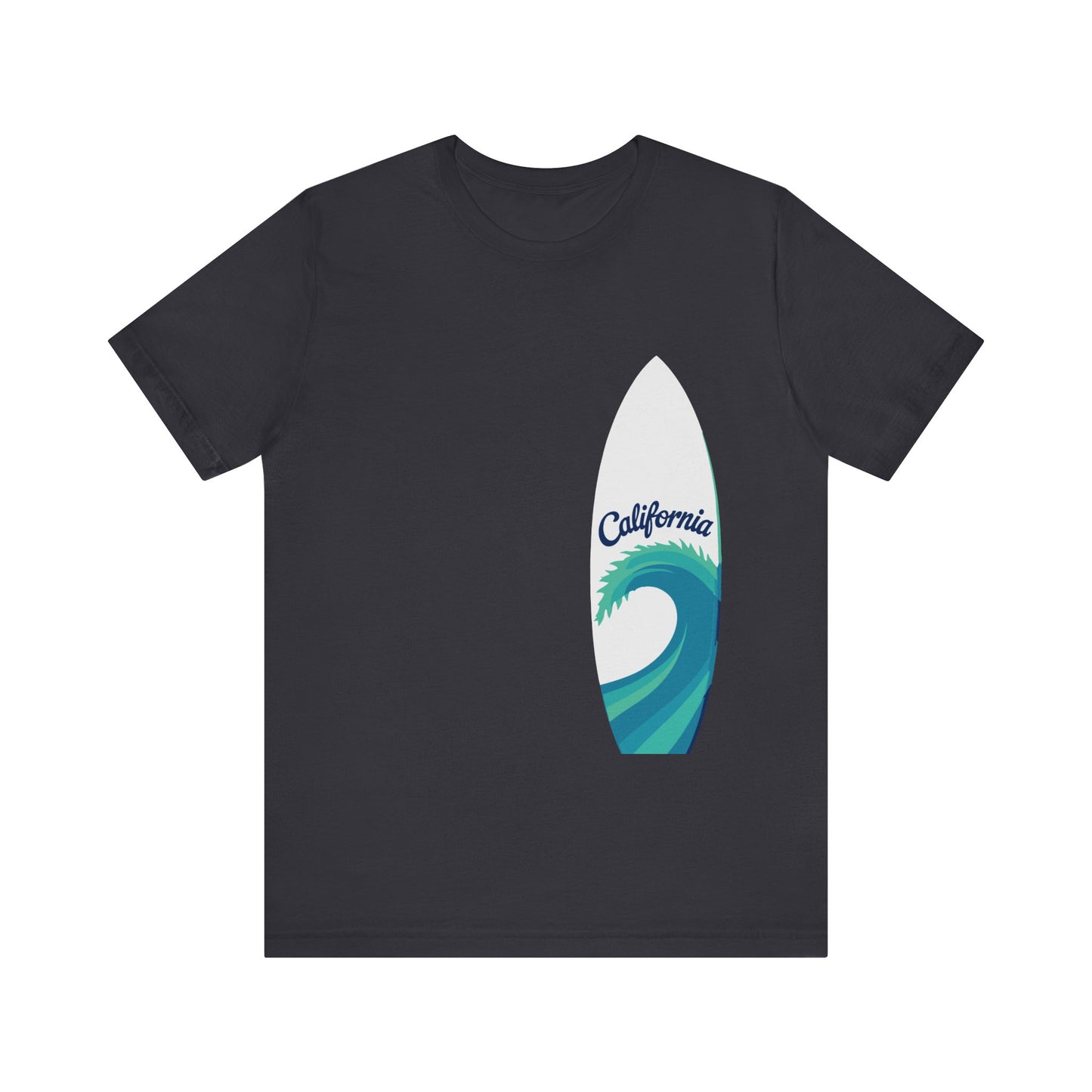 Surfboard Wave Unisex T-Shirt - California Minimalist Design
