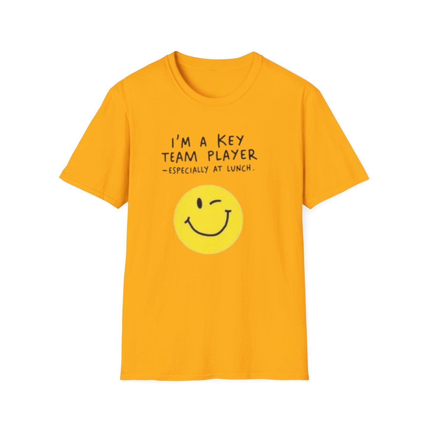 Humorous Unisex Softstyle T-Shirt - "I'm a Key Team Player"