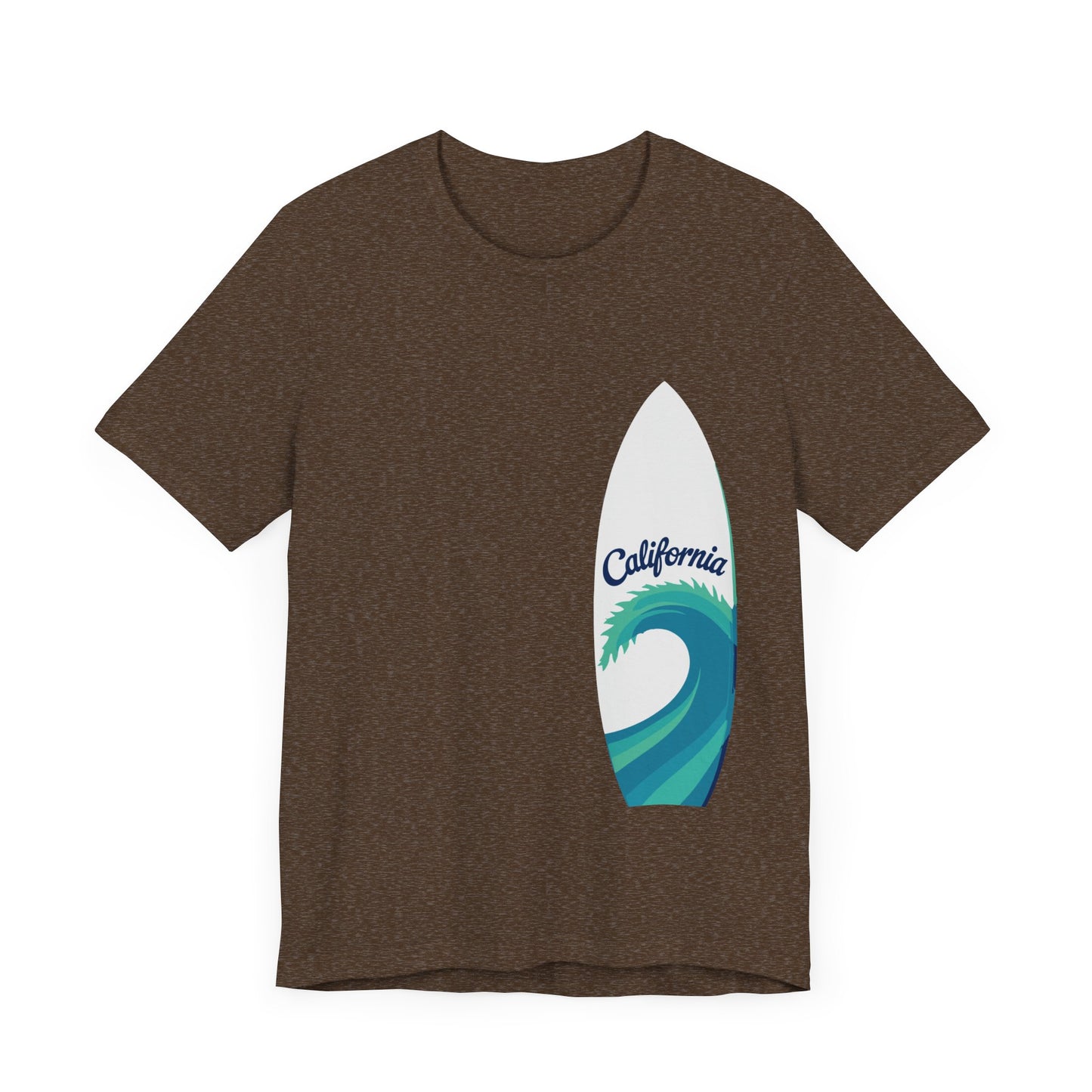 Surfboard Wave Unisex T-Shirt - California Minimalist Design