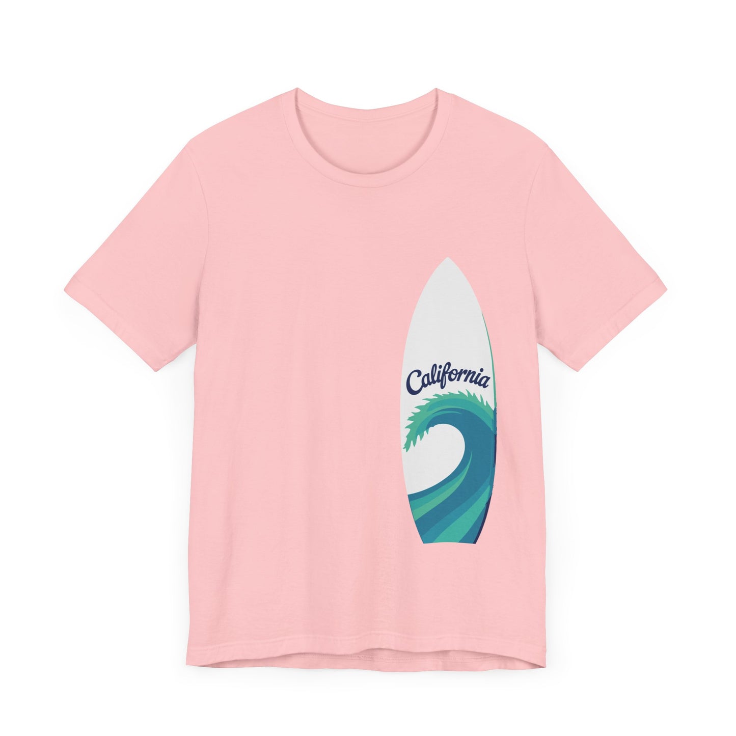 Surfboard Wave Unisex T-Shirt - California Minimalist Design