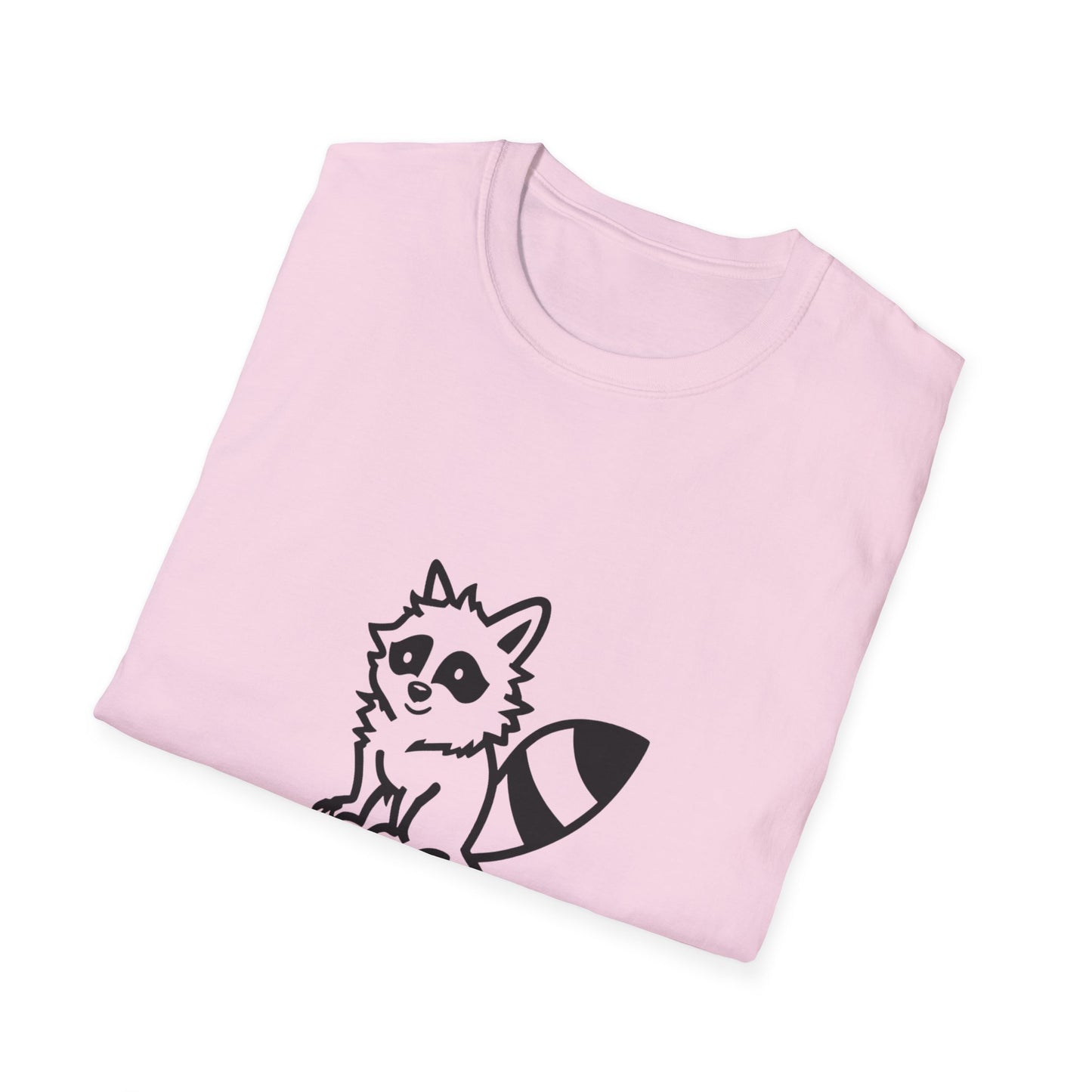 Cute Raccoon Quote T-Shirt - "I'm an Absolute Delight" Unisex Softstyle Tee