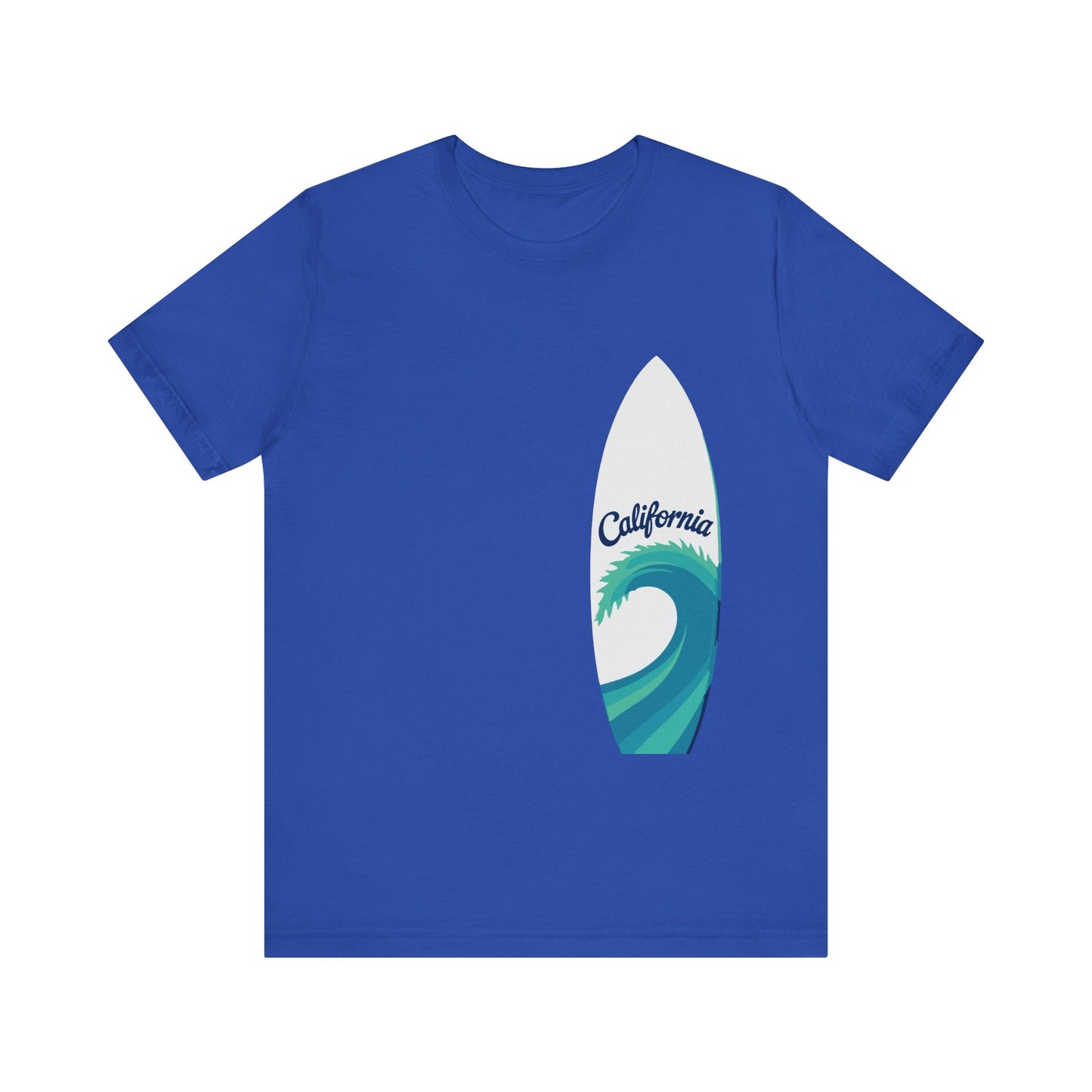 Surfboard Wave Unisex T-Shirt - California Minimalist Design