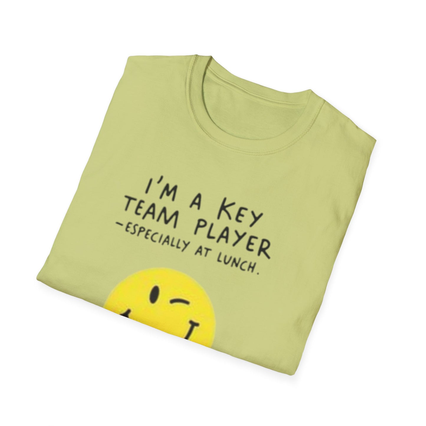 Humorous Unisex Softstyle T-Shirt - "I'm a Key Team Player"