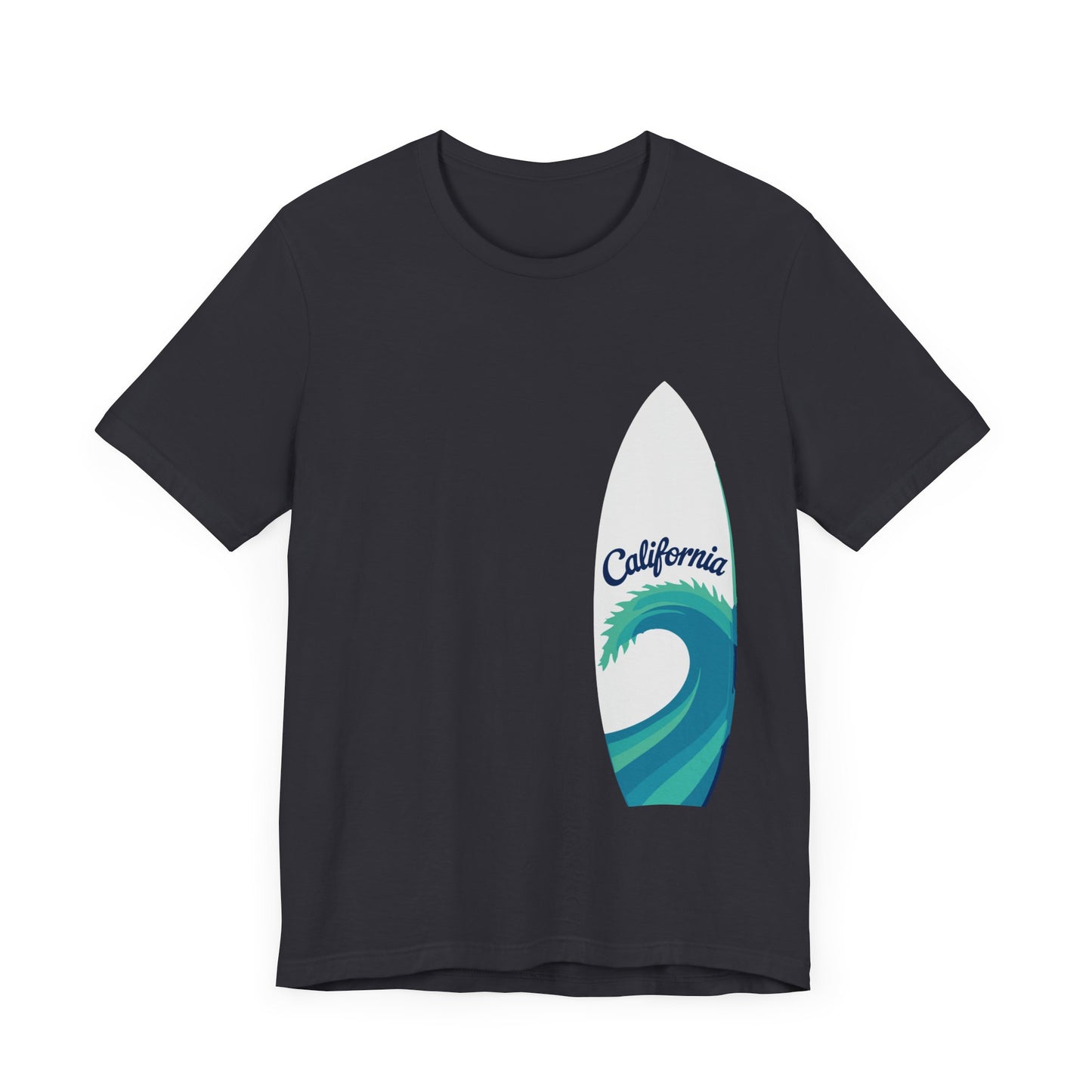 Surfboard Wave Unisex T-Shirt - California Minimalist Design