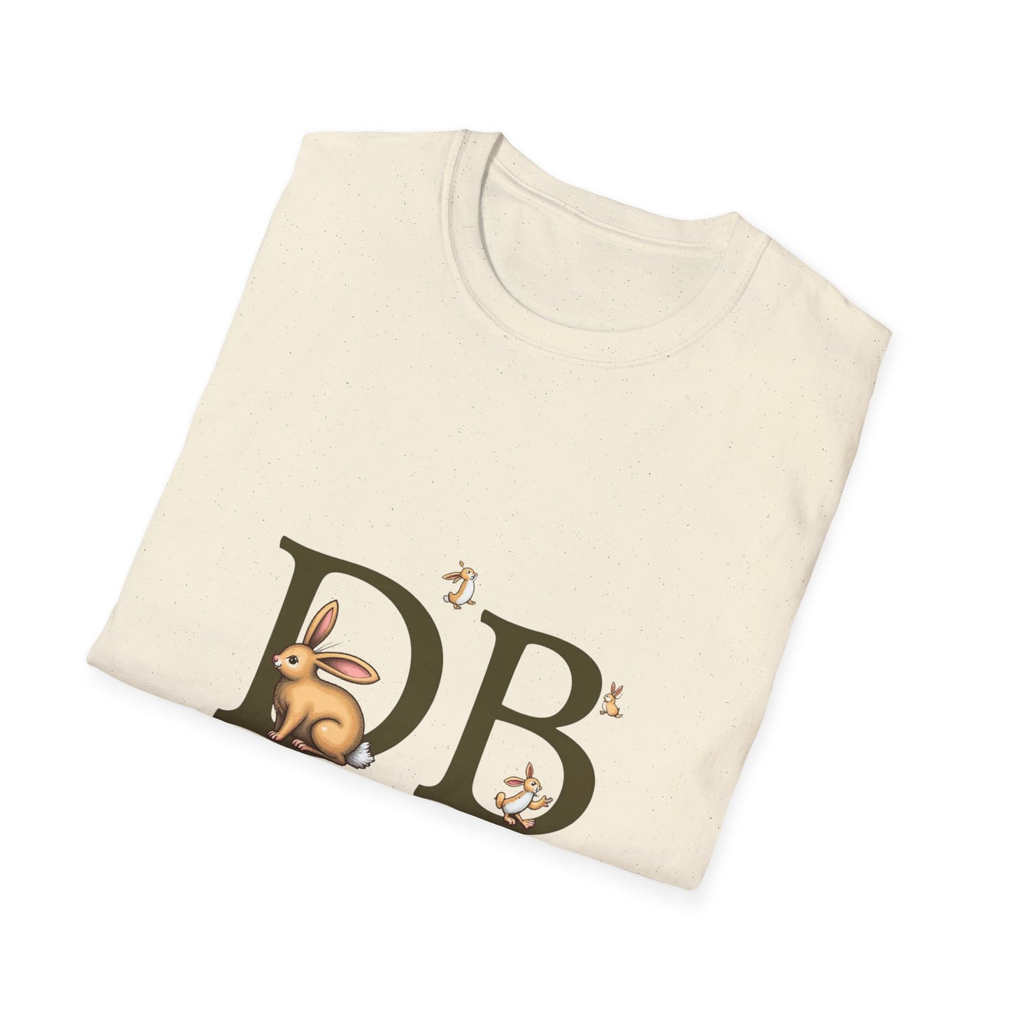 Dust Bunny Unisex Softstyle T-Shirt – Cute Animal Graphic Tee for Animal Lovers