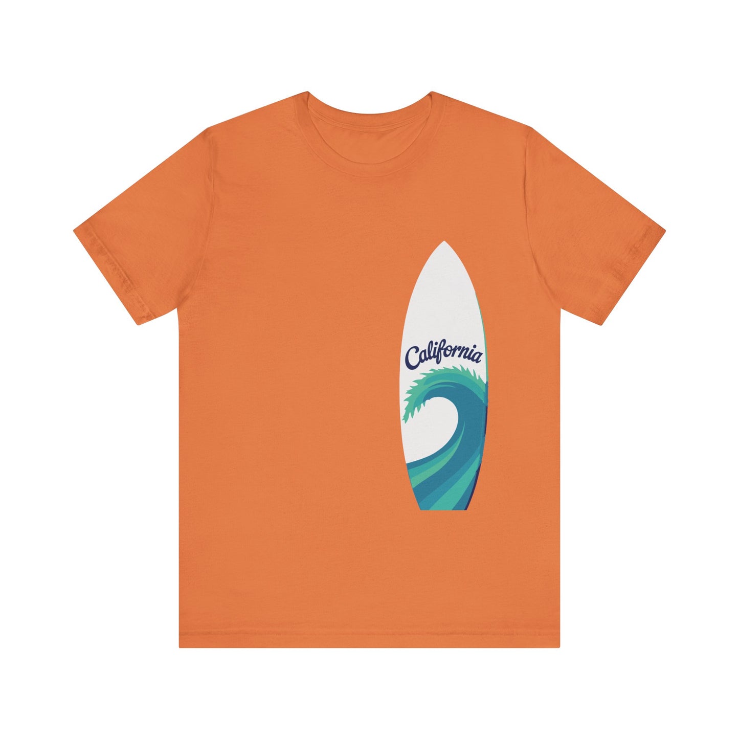 Surfboard Wave Unisex T-Shirt - California Minimalist Design