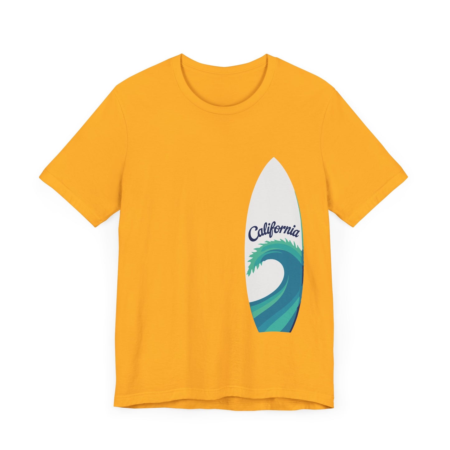 Surfboard Wave Unisex T-Shirt - California Minimalist Design