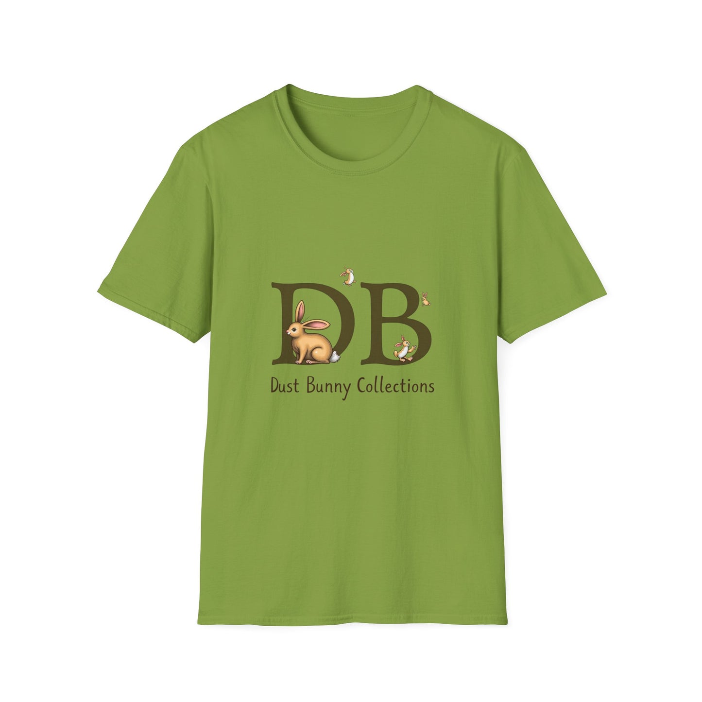 Dust Bunny Unisex Softstyle T-Shirt – Cute Animal Graphic Tee for Animal Lovers