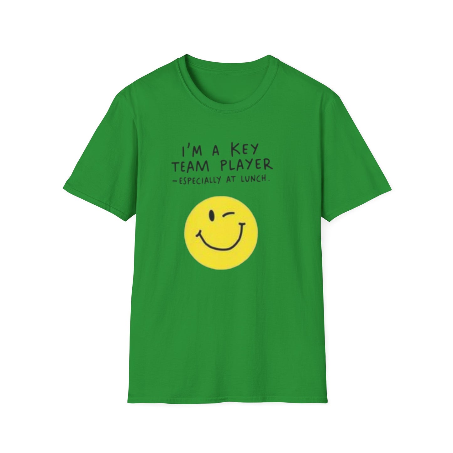 Humorous Unisex Softstyle T-Shirt - "I'm a Key Team Player"