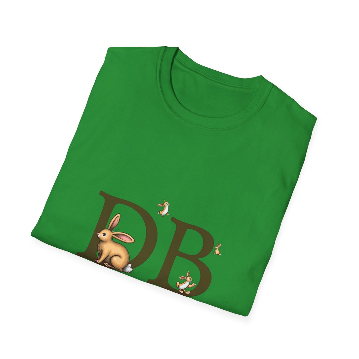 Dust Bunny Unisex Softstyle T-Shirt – Cute Animal Graphic Tee for Animal Lovers