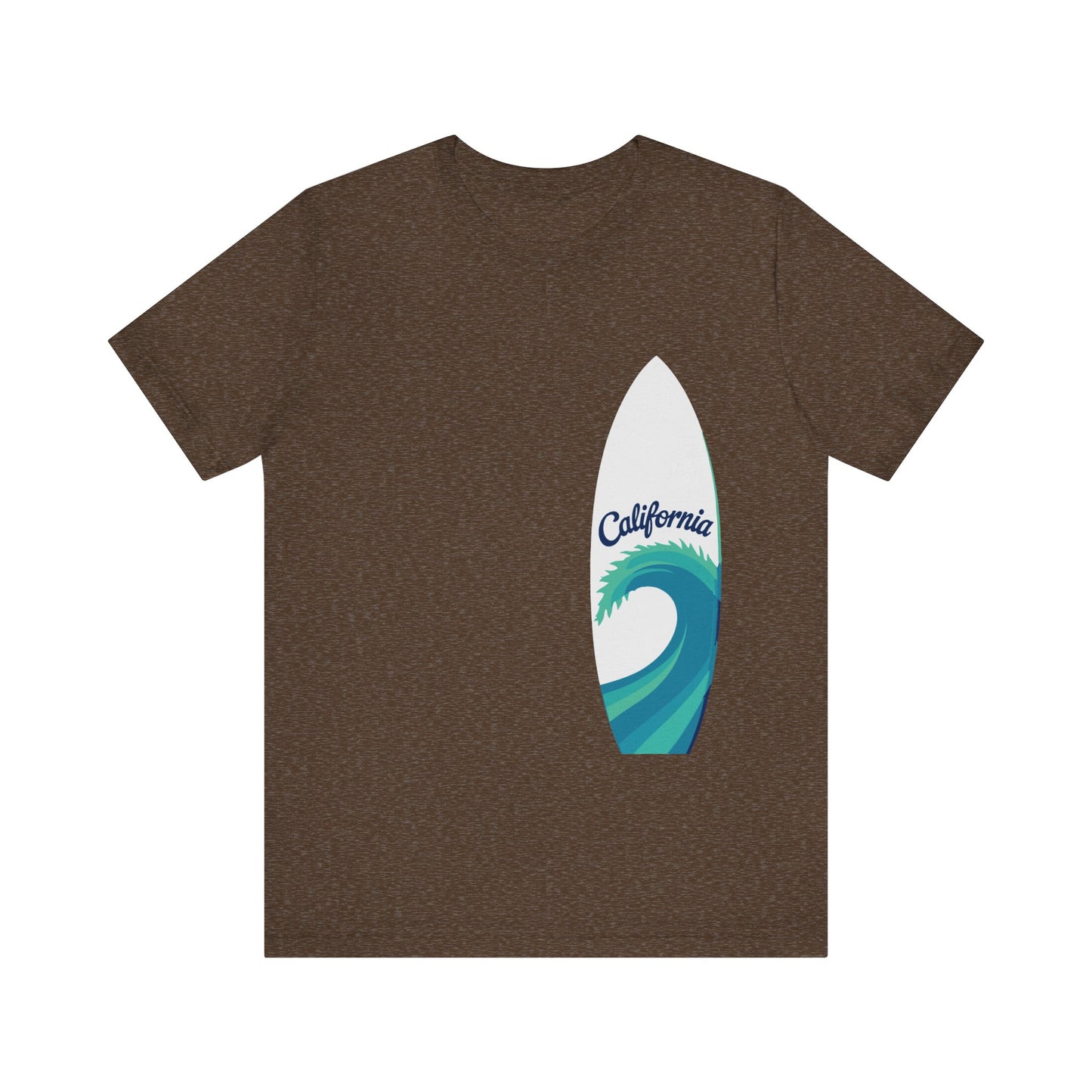 Surfboard Wave Unisex T-Shirt - California Minimalist Design
