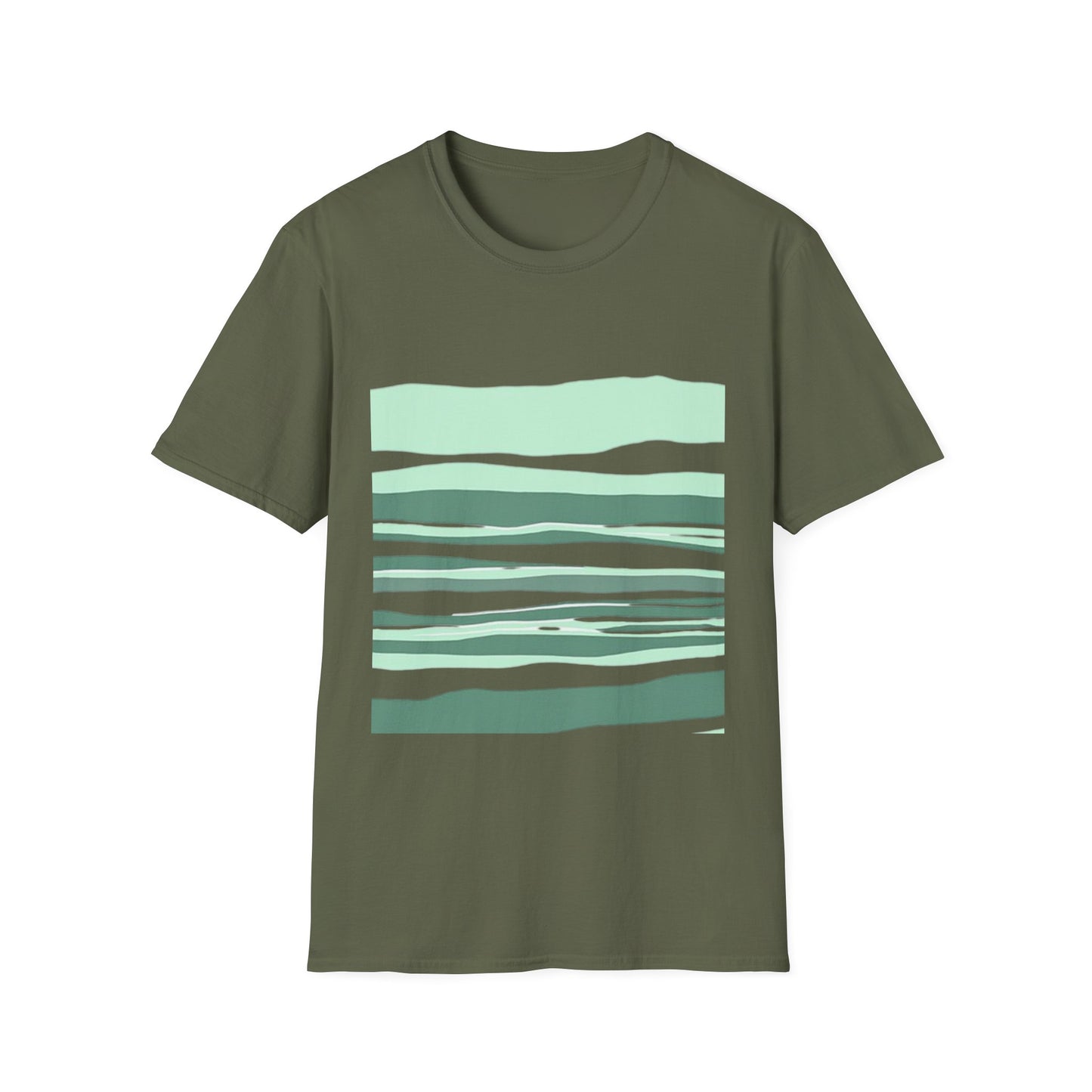 Minimalist Striped Unisex Softstyle T-Shirt – Casual Comfort for Everyday Wear