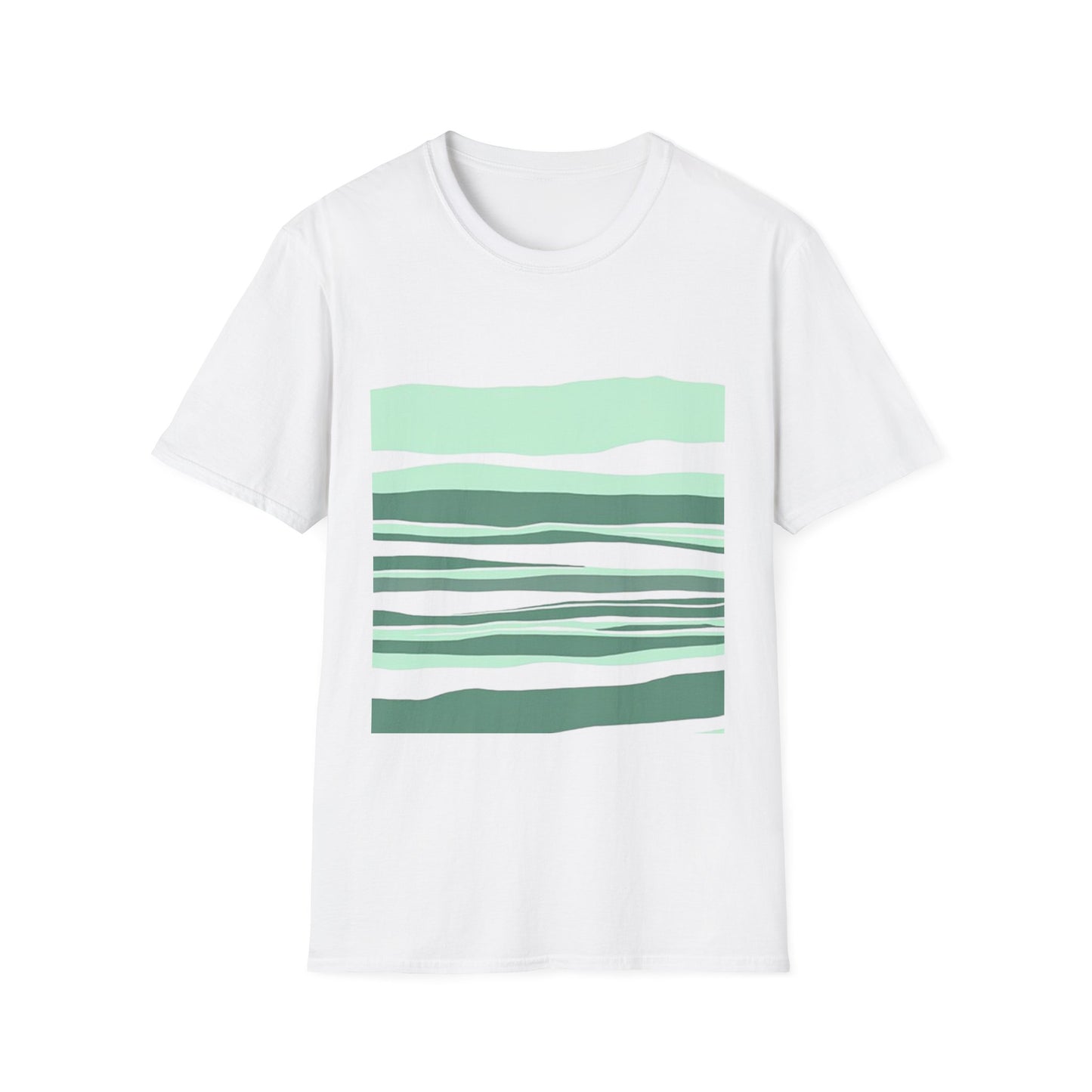 Minimalist Striped Unisex Softstyle T-Shirt – Casual Comfort for Everyday Wear