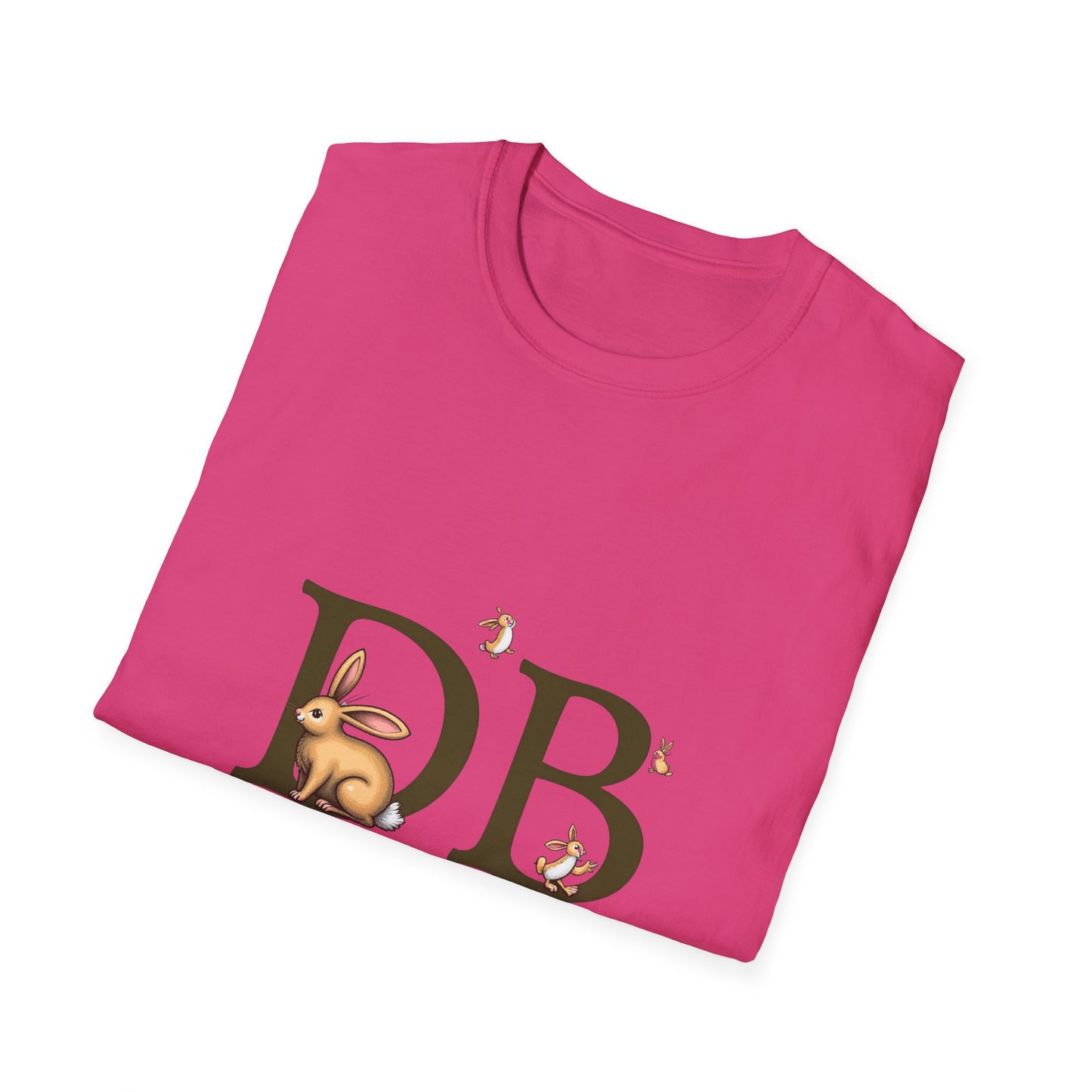 Dust Bunny Unisex Softstyle T-Shirt – Cute Animal Graphic Tee for Animal Lovers