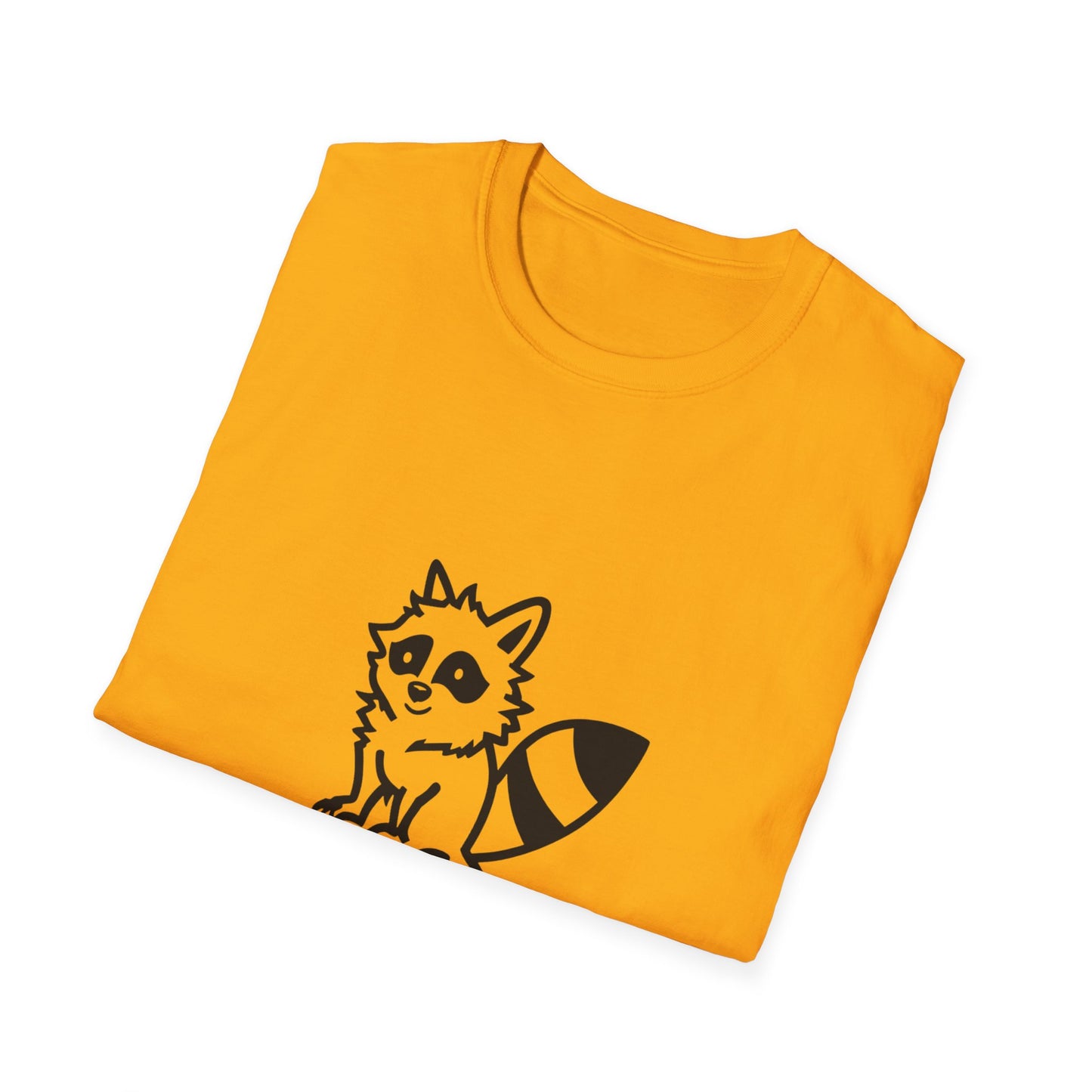 Cute Raccoon Quote T-Shirt - "I'm an Absolute Delight" Unisex Softstyle Tee